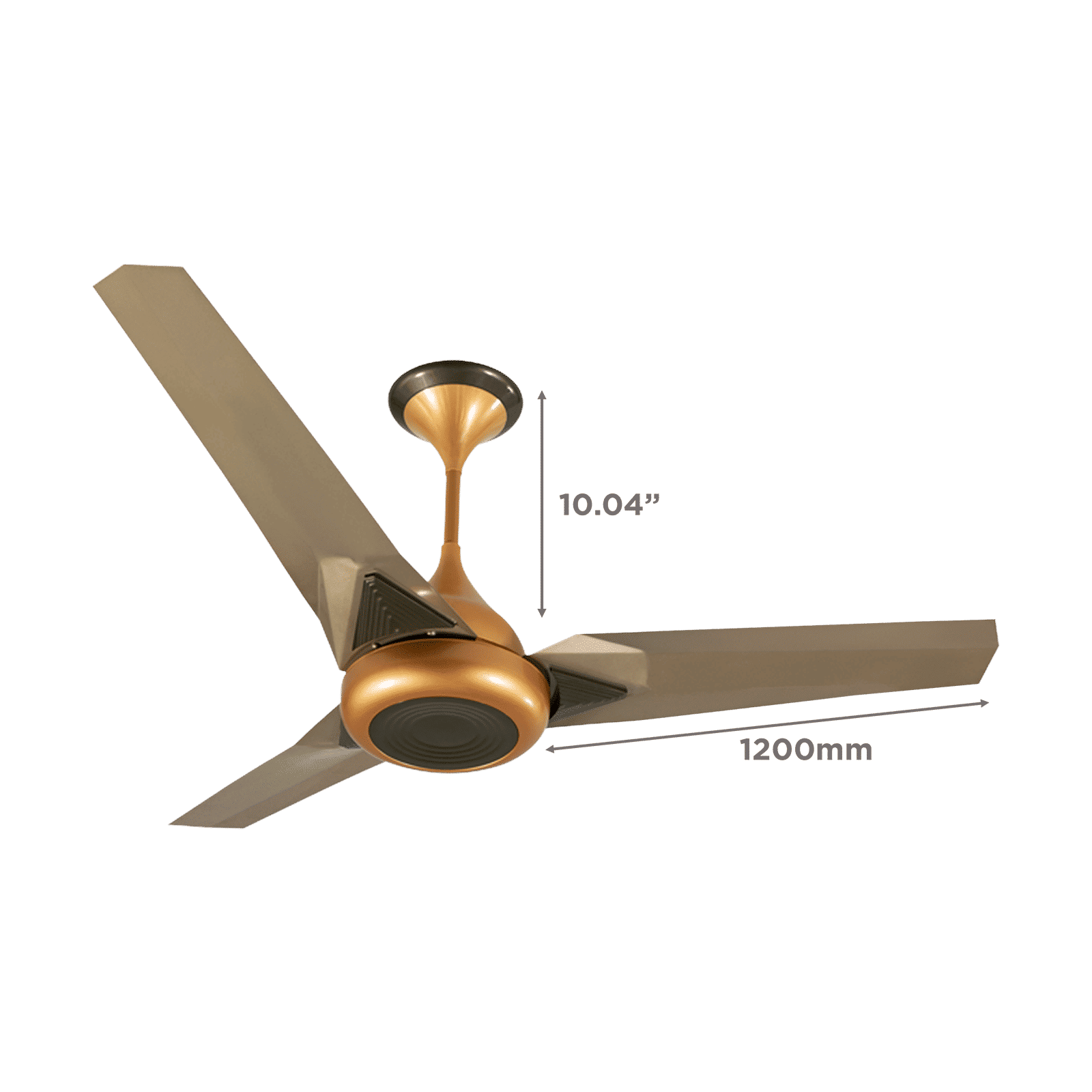 USHA Upsilon Plus 5 Star 1200mm 3 Blade BLDC Motor Ceiling Fan with Remote (Whisper Quiet Operation, Beige)_2