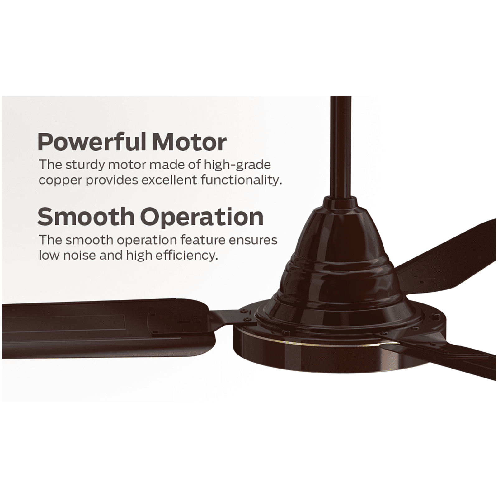 GM AIR9 1 Star 1200mm 3 Blade Anti Dust Ceiling Fan (Inverter Technology, Brown)_9