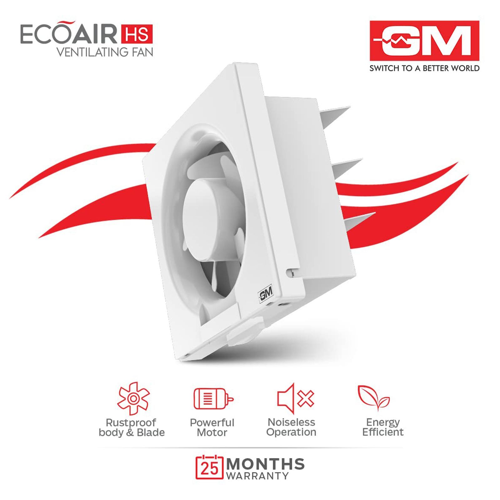 GM Eco Air 150mm Exhaust Fan (Inverter Technology, White)_5