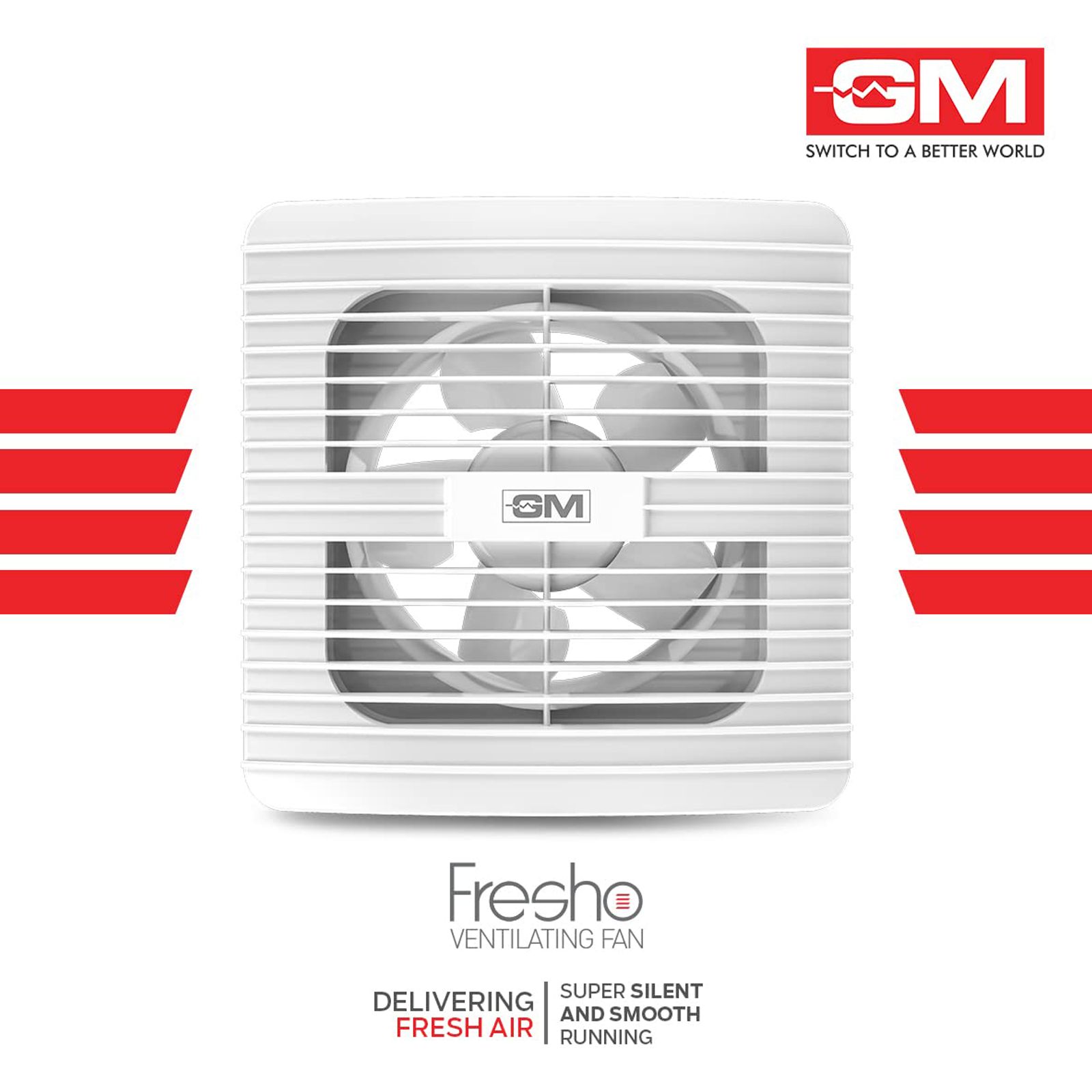 GM Fresho 100mm Exhaust Fan (Water Resistant, White)_8