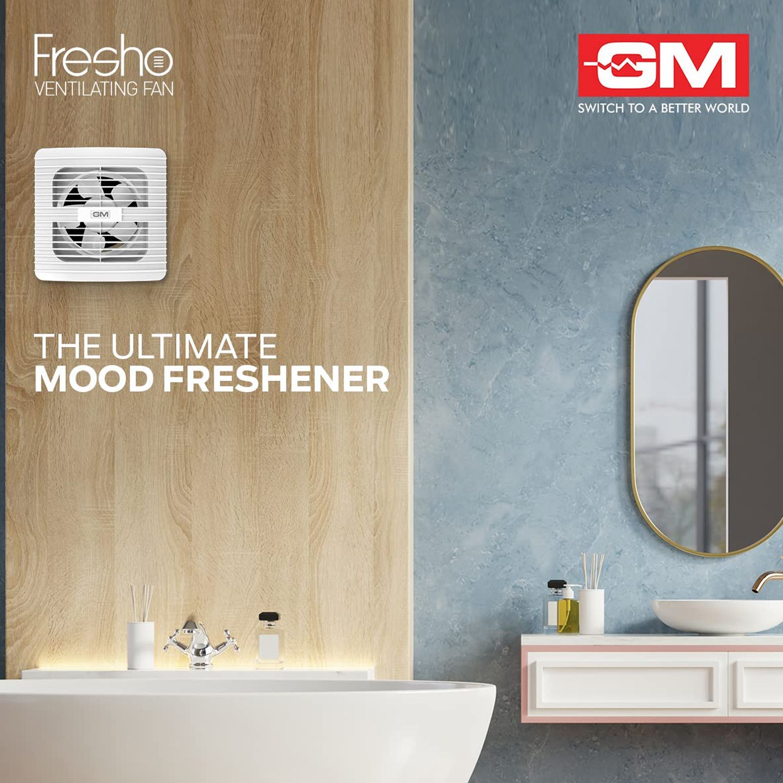 GM Fresho 100mm Exhaust Fan (Water Resistant, White)_6