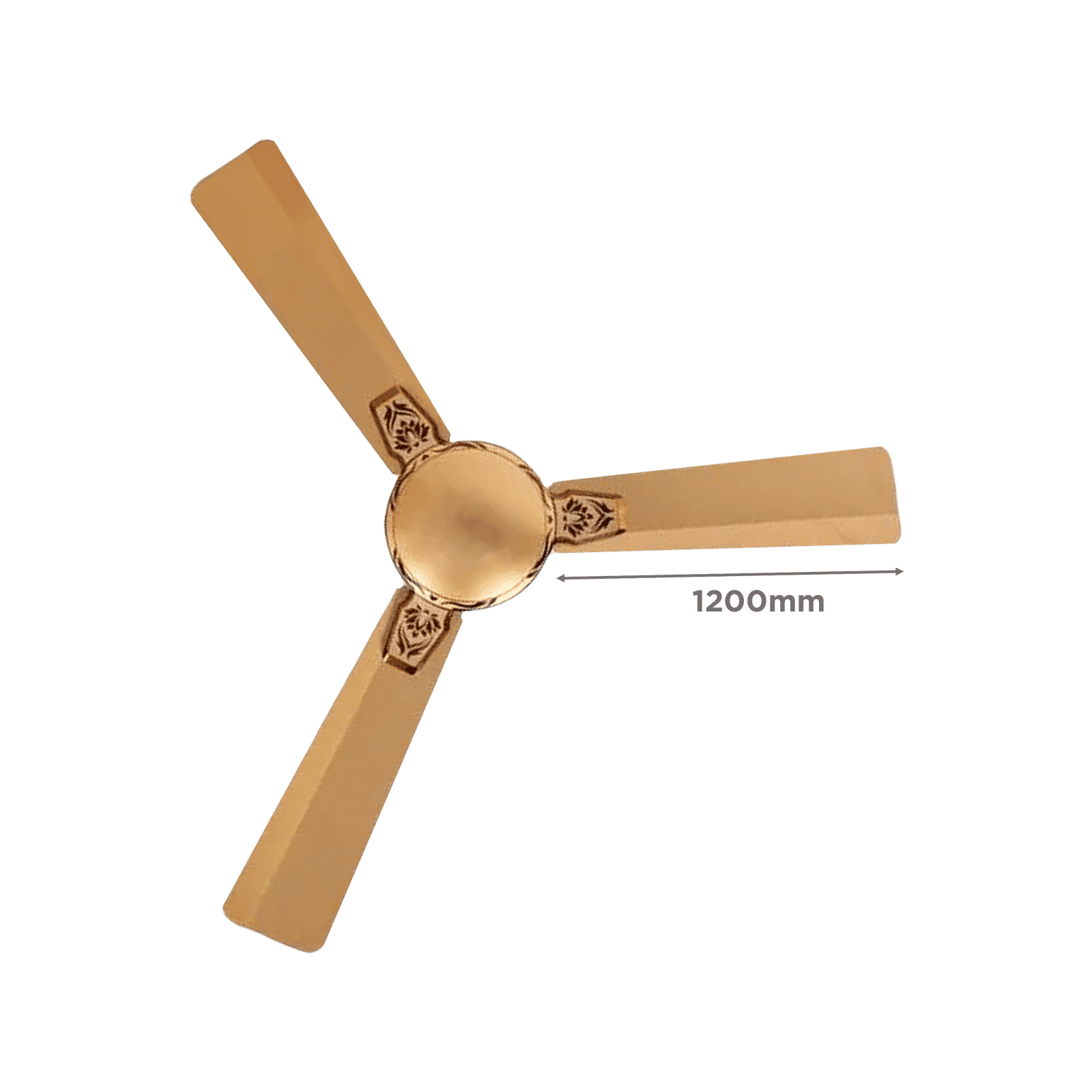 Crompton Premion Aura 2 Designer 1 Star 1200mm 3 Blade Copper Motor Ceiling Fan (Adjustable Height, Birken Effect)_2