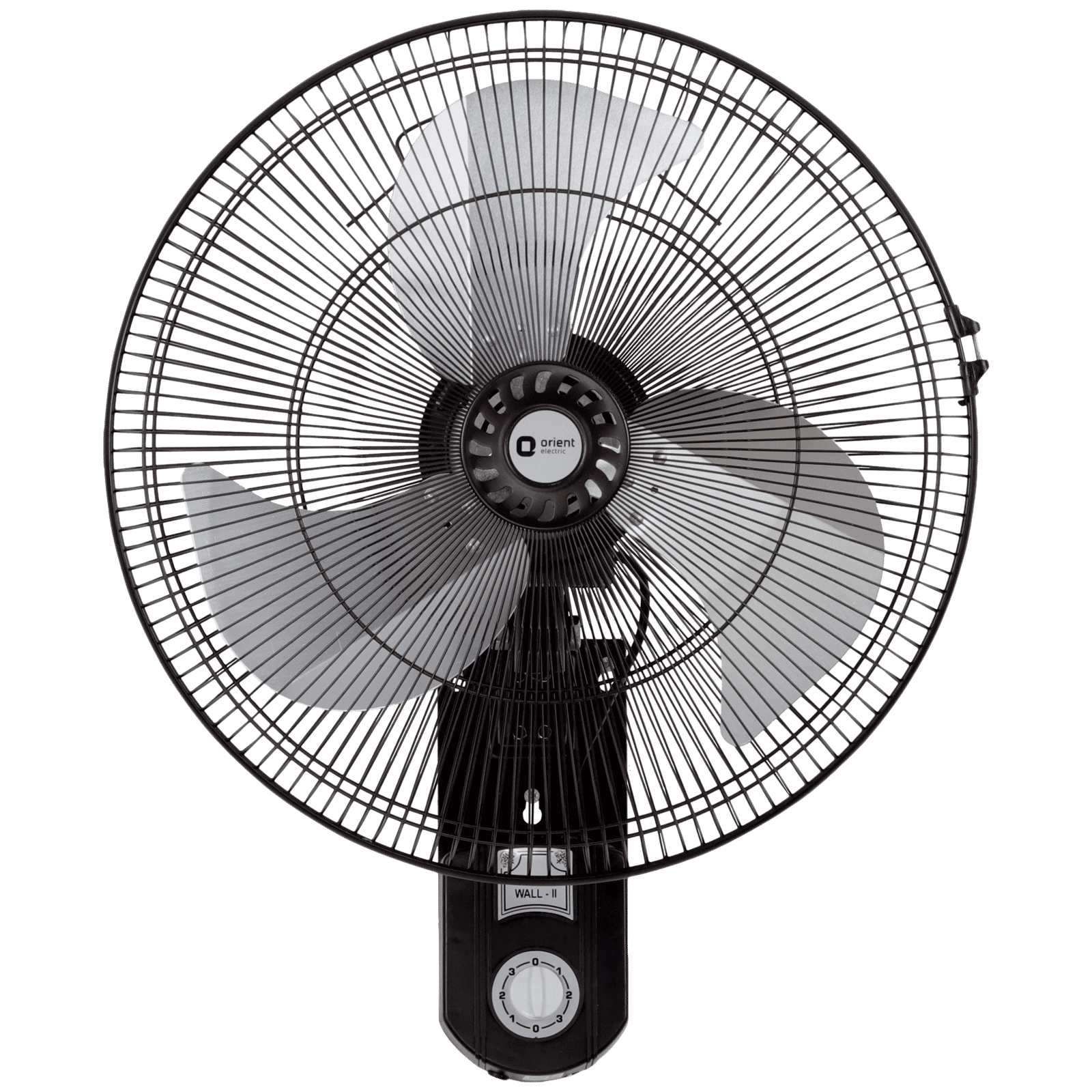 Orient Tornado II 450mm 3 Blade High Speed Wall Mounted Fan (Inverter Technology, Black)_1