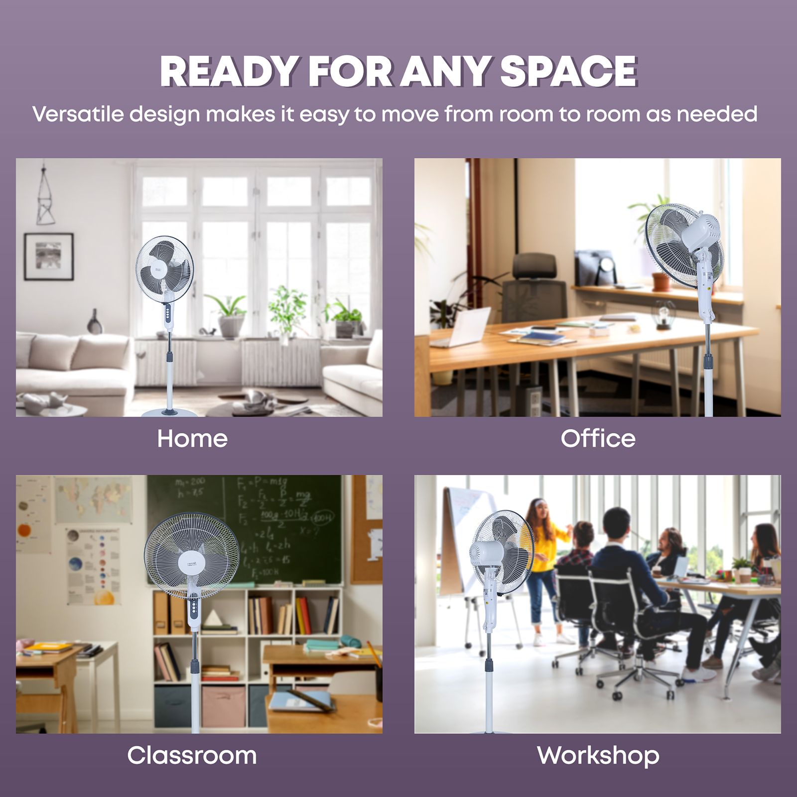 Croma 385mm 3 Blade Silent Operation Pedestal Fan (Powerful & Durable, Grey)_15