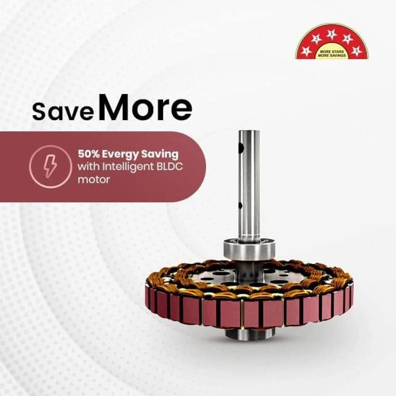 Orient EcoTech Supreme 5 Star 1200mm 3 Blade BLDC Motor Ceiling Fan (High Speed, Topaz Gold)_5