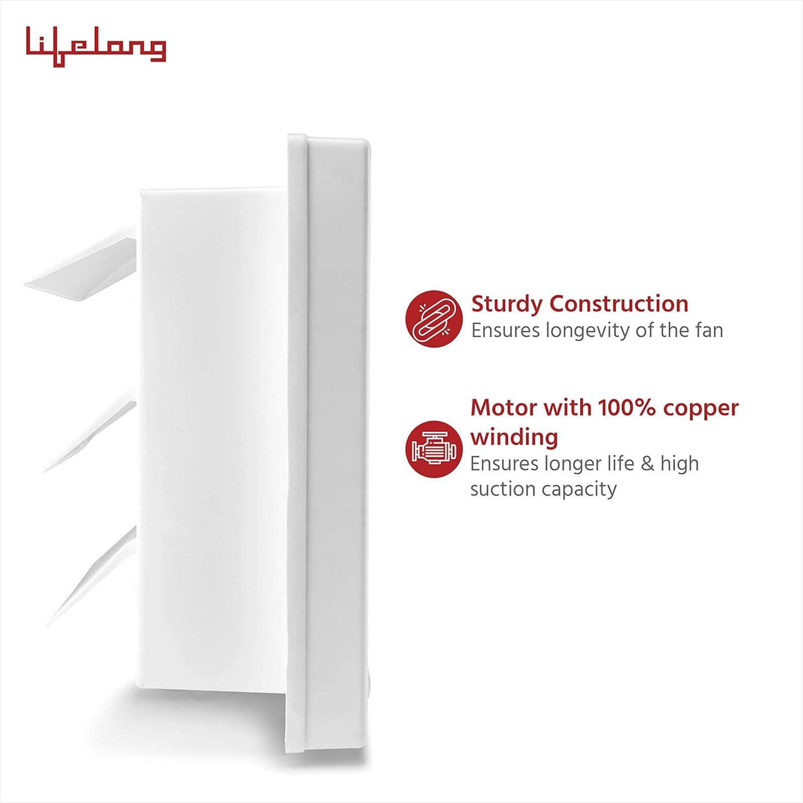 Lifelong Venti 6 Inch 200mm Exhaust Fan (Dust Protection, White)_10