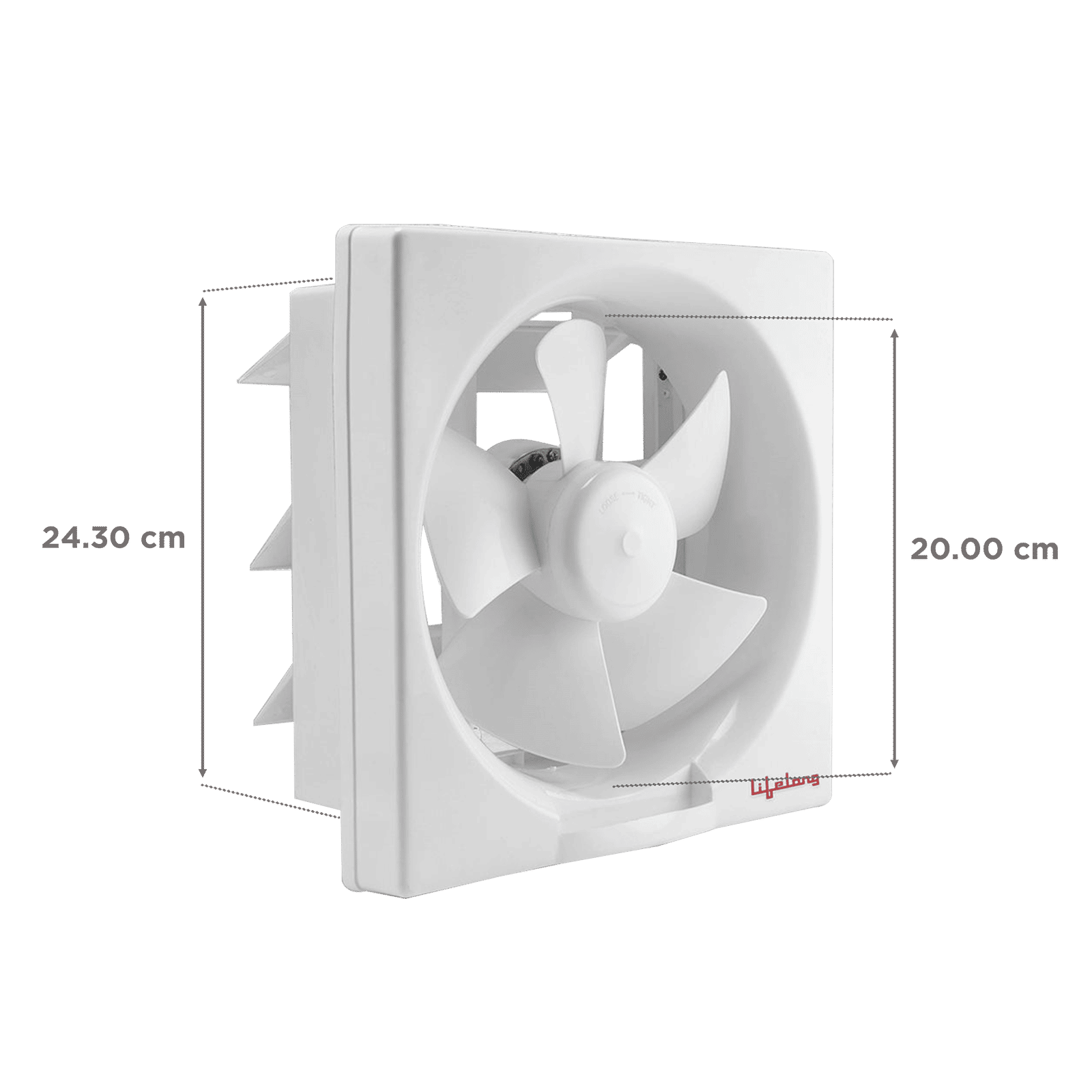 Lifelong Venti 6 Inch 200mm Exhaust Fan (Dust Protection, White)_2