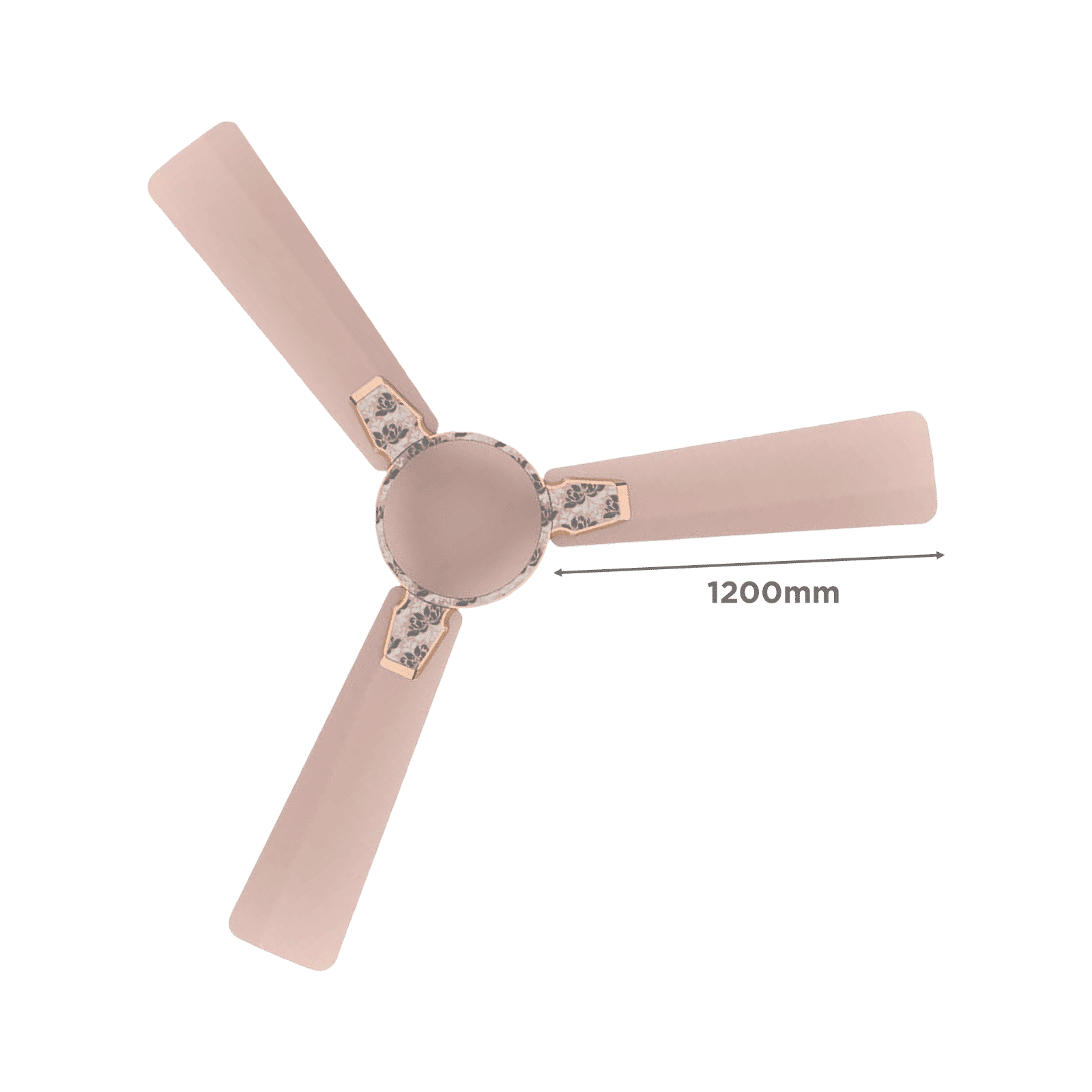 Crompton Premion Aura2 Designer 1 Star 1200mm 3 Blade Copper Motor Ceiling Fan (Duratech Technology, Rose Gold)_2