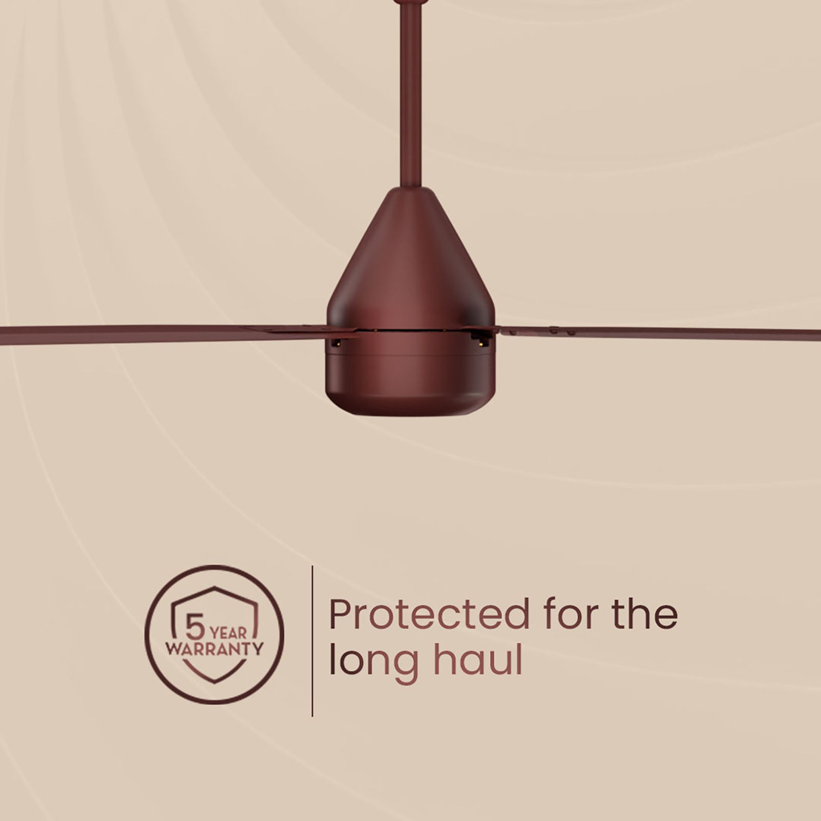 Crompton Energion Cromair 5 Star 1200mm 3 Blade BLDC Motor Ceiling Fan with Remote (Double Ball Bearing, Coffee Brown)_13