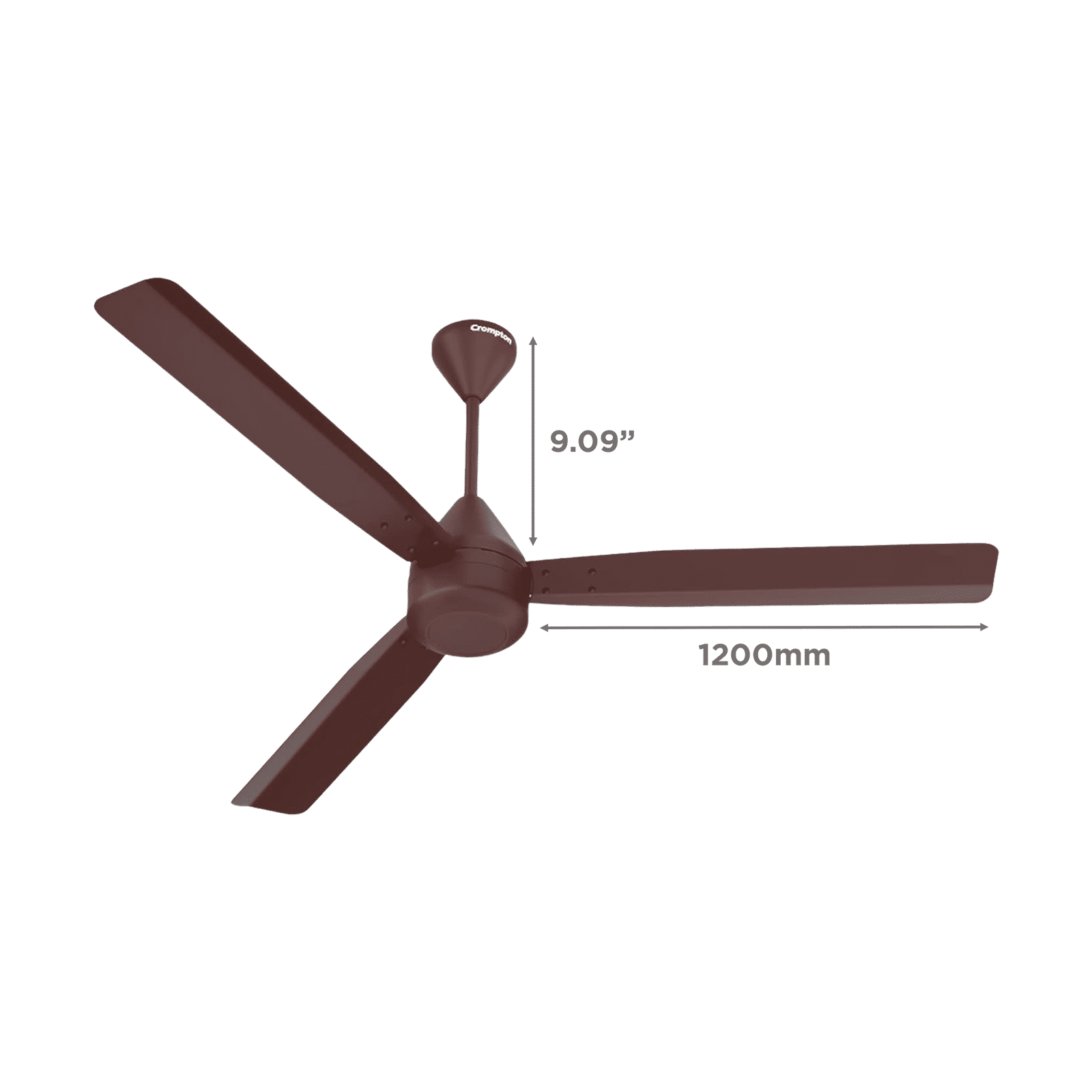 Crompton Energion Cromair 5 Star 1200mm 3 Blade BLDC Motor Ceiling Fan with Remote (Double Ball Bearing, Coffee Brown)_2