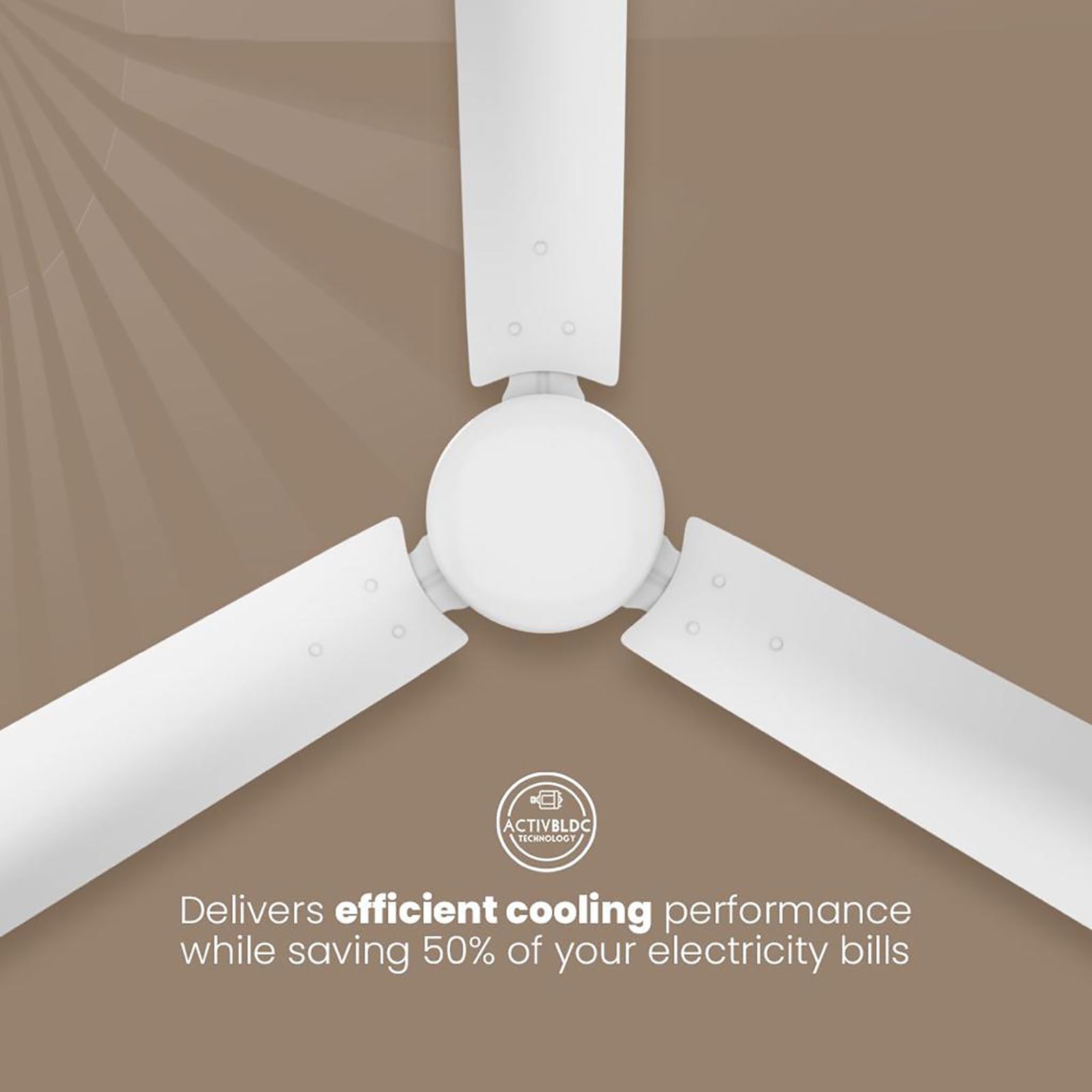 Crompton Energion Hyperjet 5 Star 1200mm 3 Blade BLDC Motor Ceiling Fan with Remote (Hyper Mode, Opal White)_8