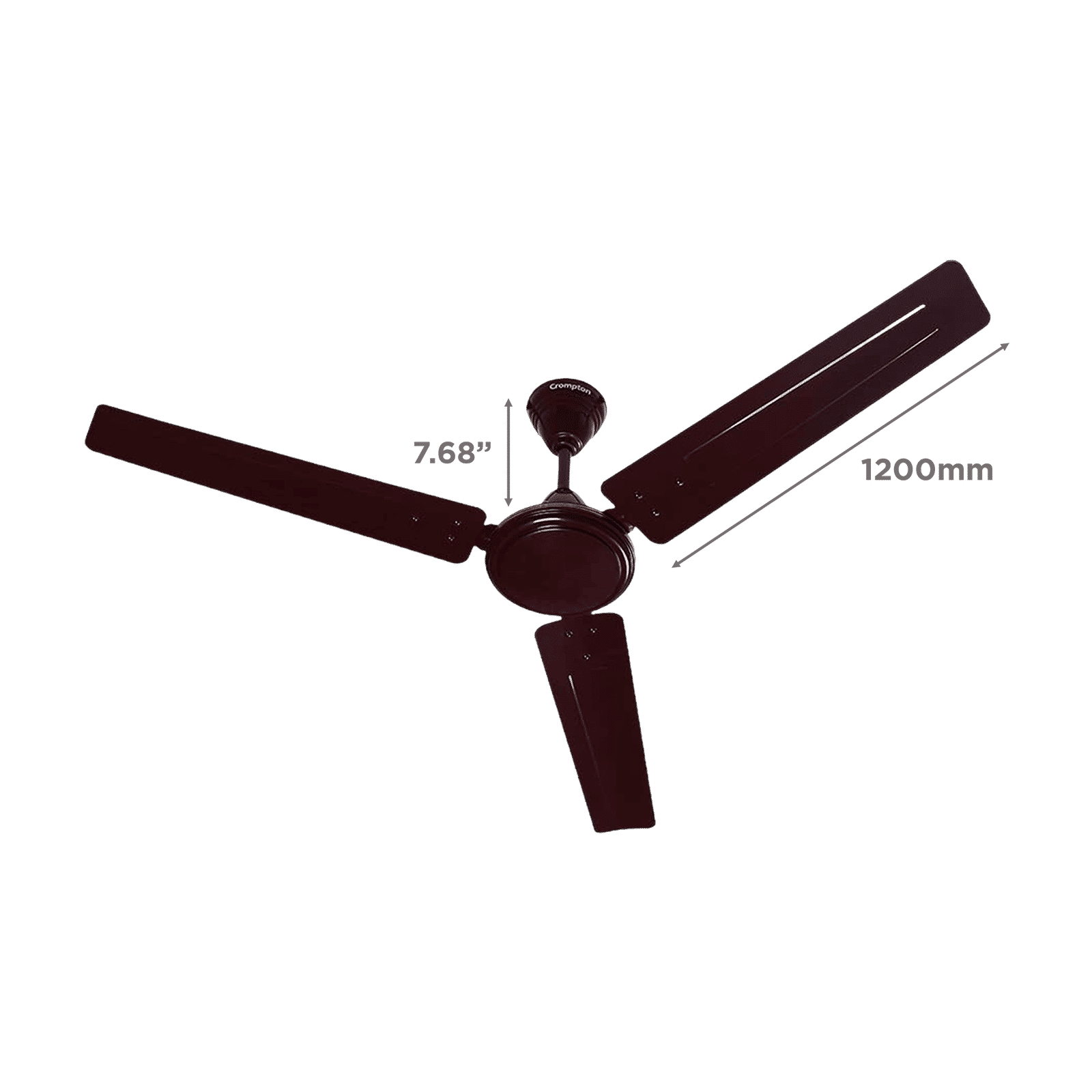 Crompton Surebreeze Sea Sapphira 1 Star 1200mm 3 Blade High Velocity Ceiling Fan (Double Ball Bearing, Lustre Brown)_2
