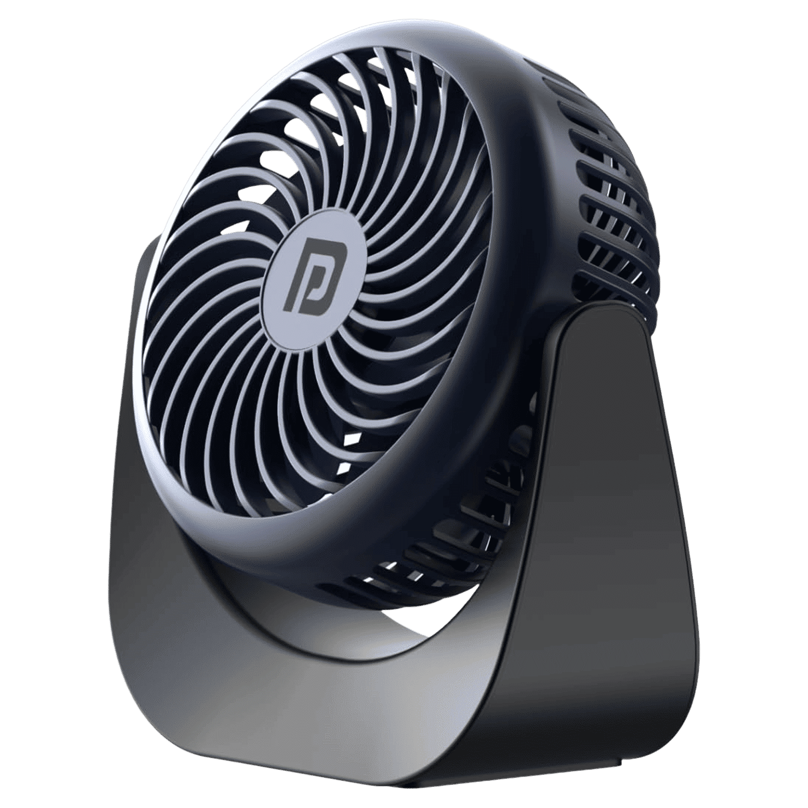PORTRONICS Toofan 60mm 3 Blade BLDC Motor Mini Rechargeable Fan with 2000 mAh Battery (Low Noise Desk Fan, Blue) PORTRONICS Toofan 60mm 3 Blade BLDC Motor Mini Rechargeable Fan with 2000 mAh Battery (Low Noise Desk Fan, Blue)_1