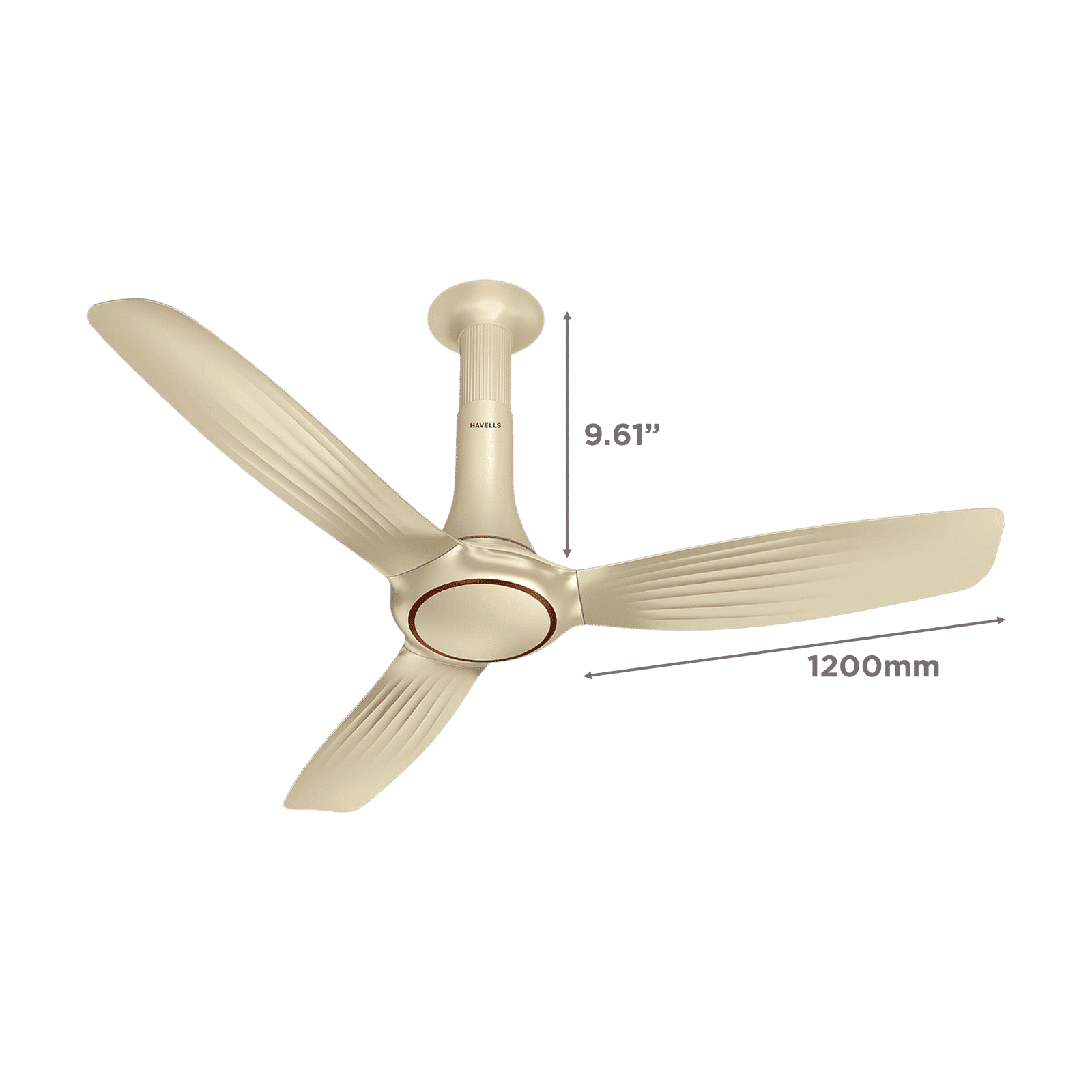 HAVELLS Inox 5 Star 1200mm 3 Blade BLDC Motor Ceiling Fan with Remote (Inverter Technology, Gold Mist Cola) HAVELLS Inox 5 Star 1200mm 3 Blade BLDC Motor Ceiling Fan with Remote (Inverter Technology, Gold Mist Cola)_2
