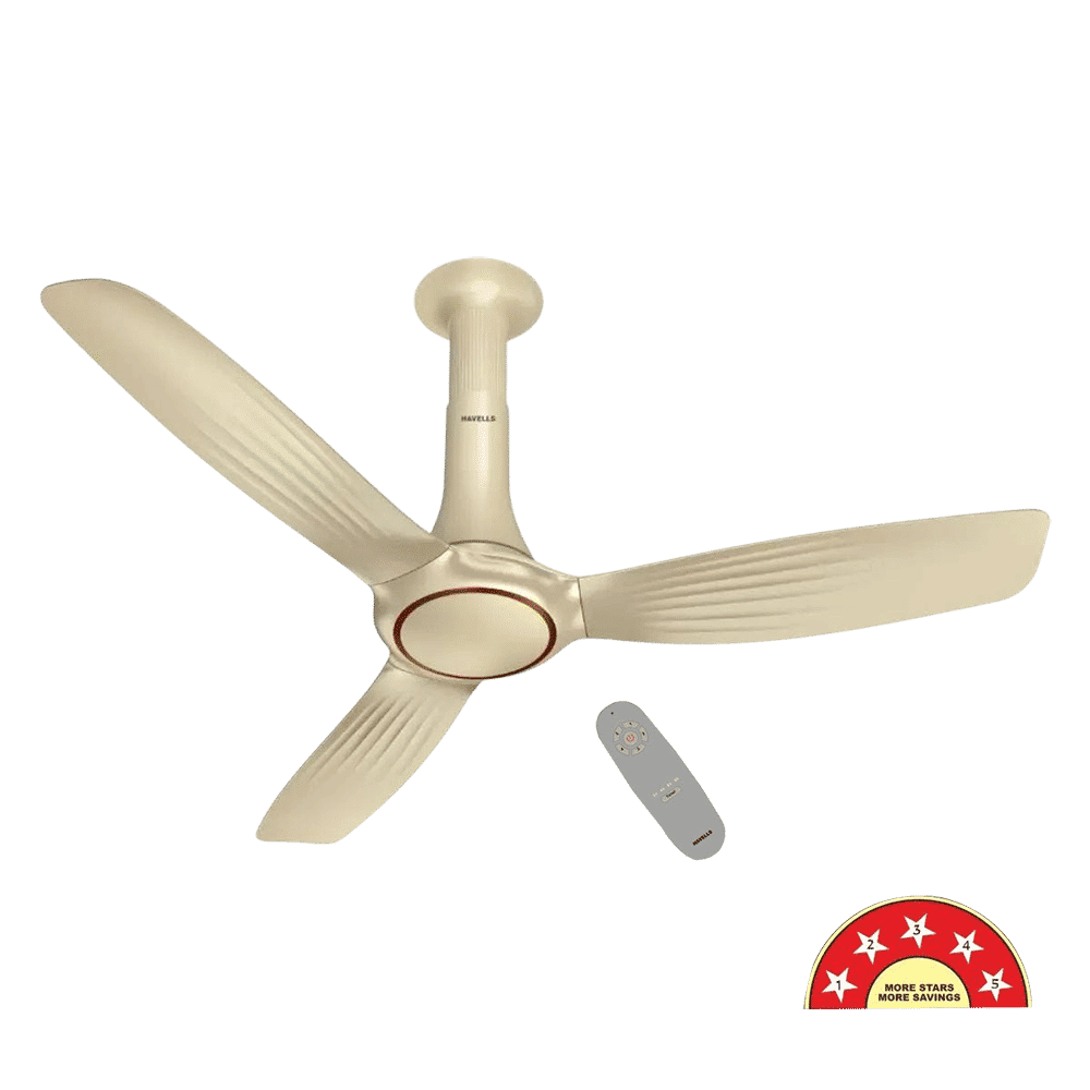 HAVELLS Inox 5 Star 1200mm 3 Blade BLDC Motor Ceiling Fan with Remote (Inverter Technology, Gold Mist Cola) HAVELLS Inox 5 Star 1200mm 3 Blade BLDC Motor Ceiling Fan with Remote (Inverter Technology, Gold Mist Cola)_6