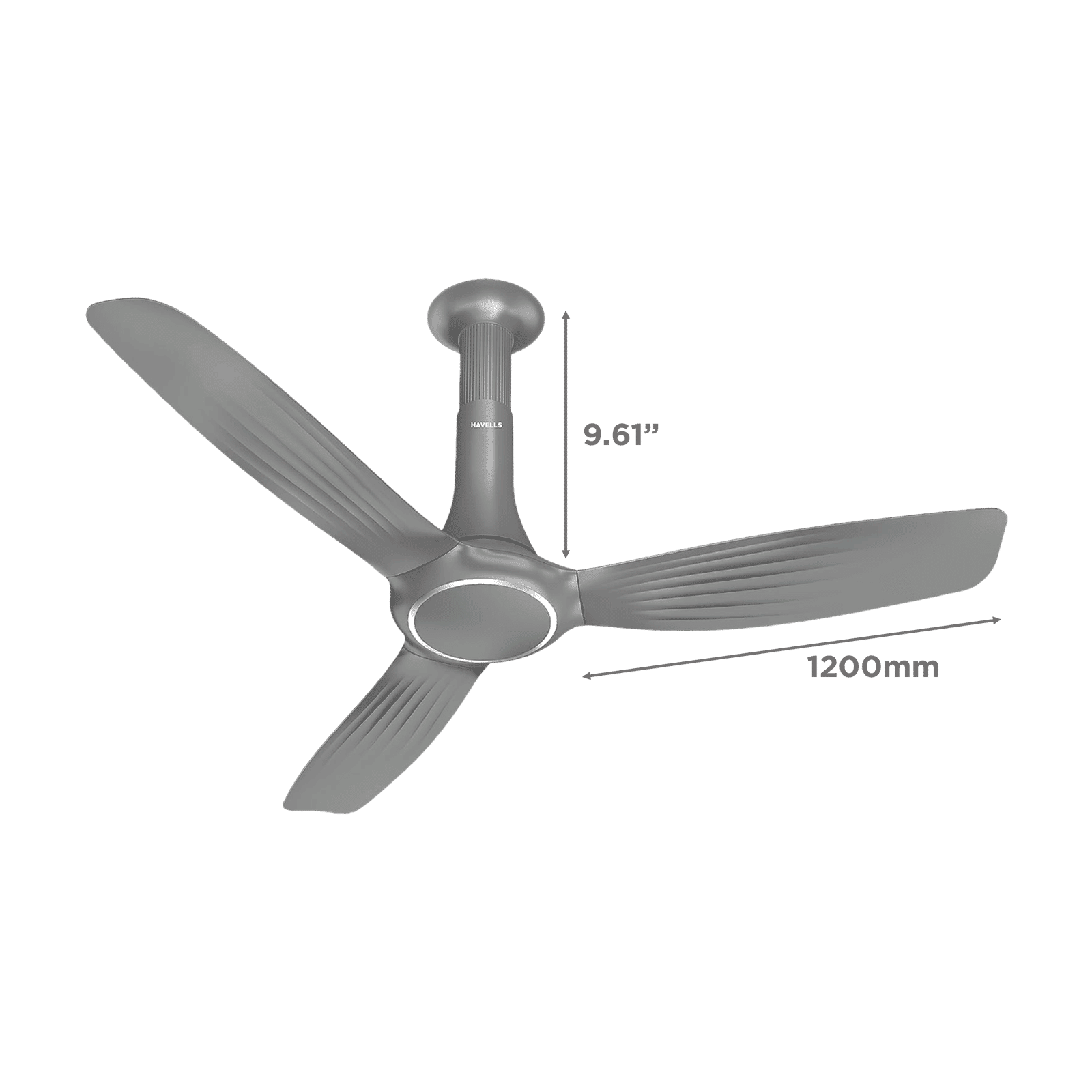 HAVELLS Inox 5 Star 1200mm 3 Blade BLDC Motor Ceiling Fan with Remote (Inverter Technology, Slate) HAVELLS Inox 5 Star 1200mm 3 Blade BLDC Motor Ceiling Fan with Remote (Inverter Technology, Slate)_2