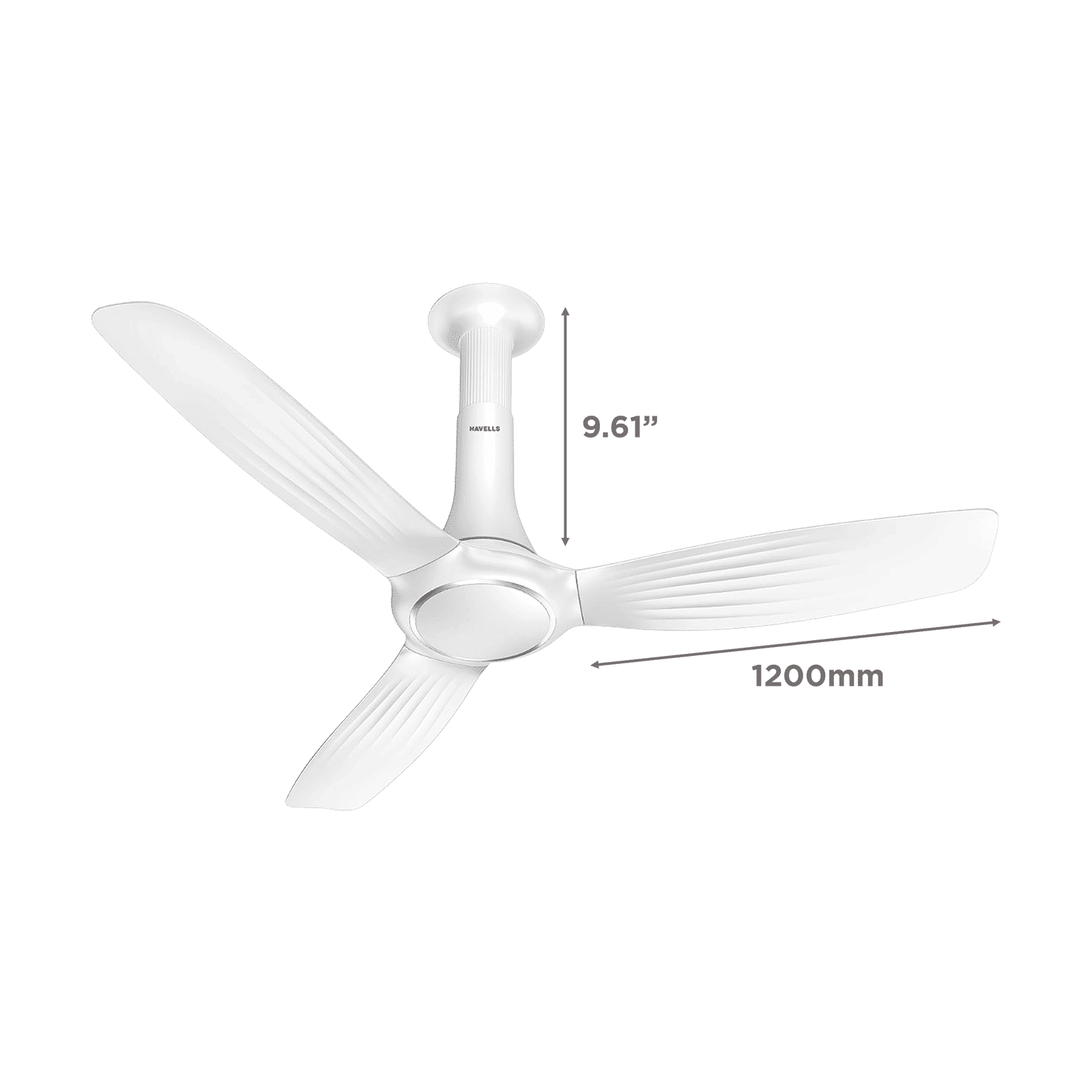 HAVELLS Inox 5 Star 1200mm 3 Blade BLDC Motor Ceiling Fan with Remote (Dust Resistant, Pearl White)_2