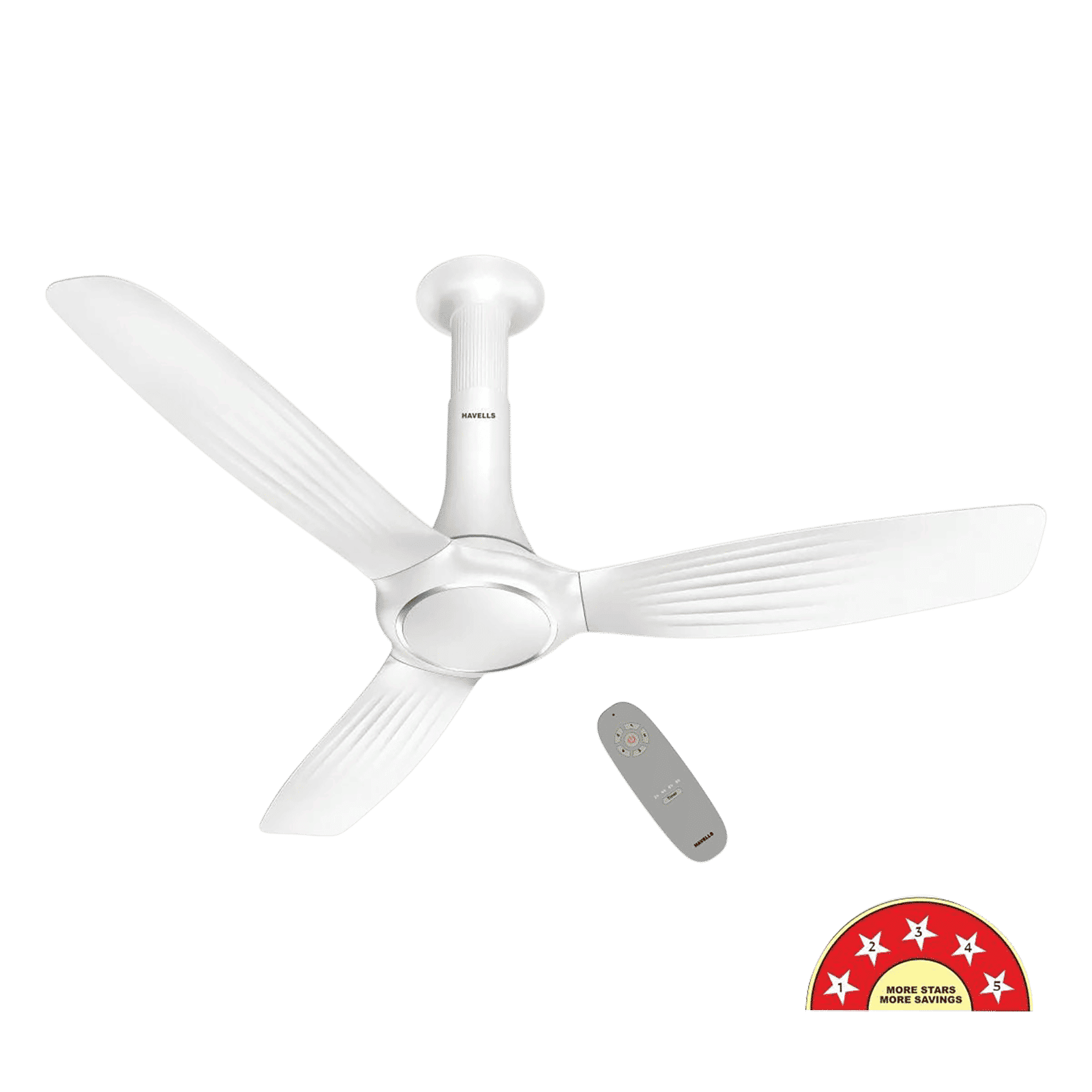 HAVELLS Inox 5 Star 1200mm 3 Blade BLDC Motor Ceiling Fan with Remote (Dust Resistant, Pearl White)_6