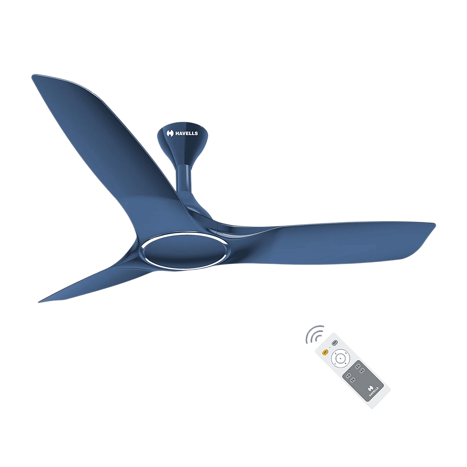 HAVELLS Stealth Air 5 Star 1200mm 3 Blade BLDC Motor Ceiling Fan with Remote (Inverter Technology, Indigo Blue) HAVELLS Stealth Air 5 Star 1200mm 3 Blade BLDC Motor Ceiling Fan with Remote (Inverter Technology, Indigo Blue)_1