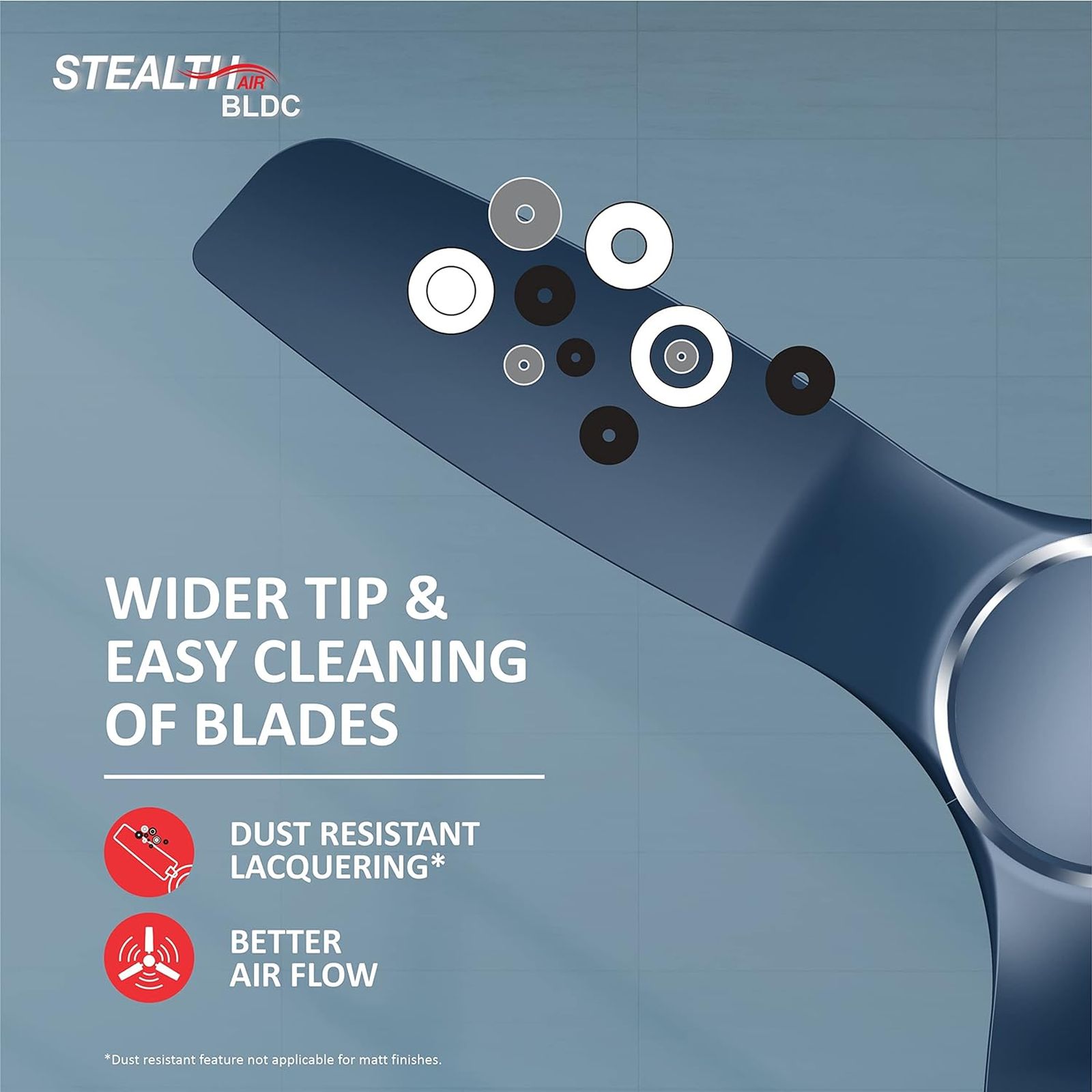 HAVELLS Stealth Air 5 Star 1200mm 3 Blade BLDC Motor Ceiling Fan with Remote (Inverter Technology, Indigo Blue) HAVELLS Stealth Air 5 Star 1200mm 3 Blade BLDC Motor Ceiling Fan with Remote (Inverter Technology, Indigo Blue)_9