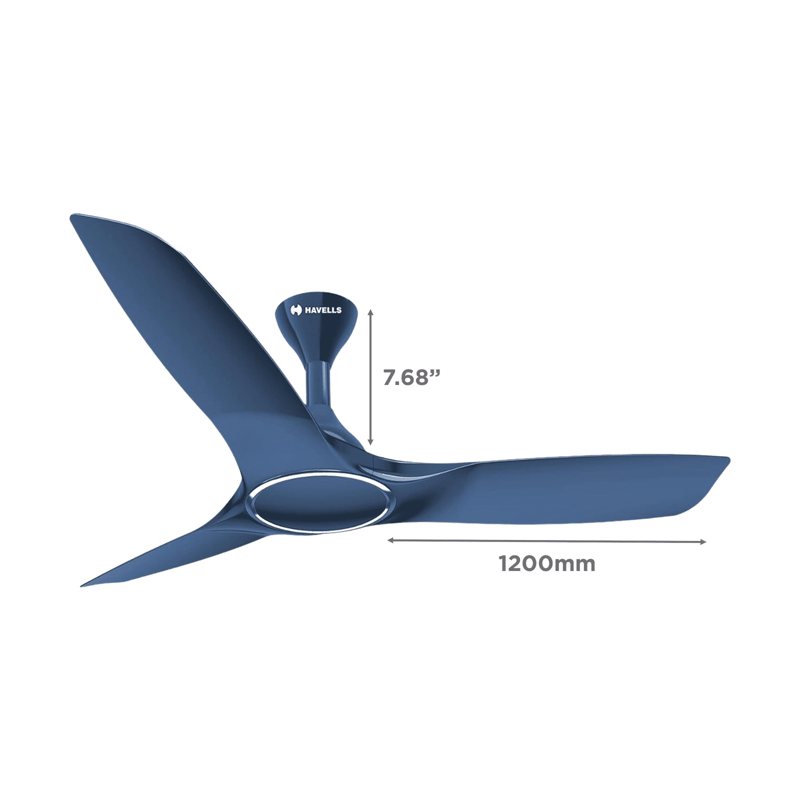 HAVELLS Stealth Air 5 Star 1200mm 3 Blade BLDC Motor Ceiling Fan with Remote (Inverter Technology, Indigo Blue) HAVELLS Stealth Air 5 Star 1200mm 3 Blade BLDC Motor Ceiling Fan with Remote (Inverter Technology, Indigo Blue)_2