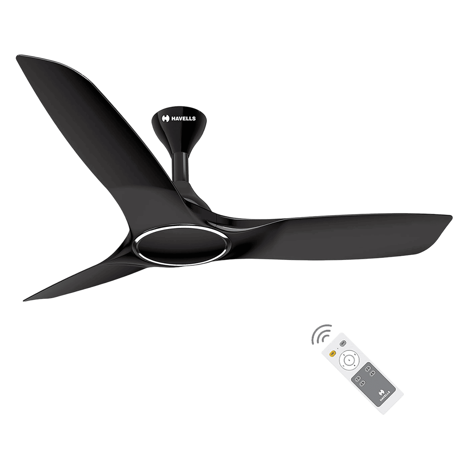 HAVELLS Stealth Air 5 Star 1200mm 3 Blade BLDC Motor Ceiling Fan with Remote (Inverter Technology, Metallic Black) HAVELLS Stealth Air 5 Star 1200mm 3 Blade BLDC Motor Ceiling Fan with Remote (Inverter Technology, Metallic Black)_1