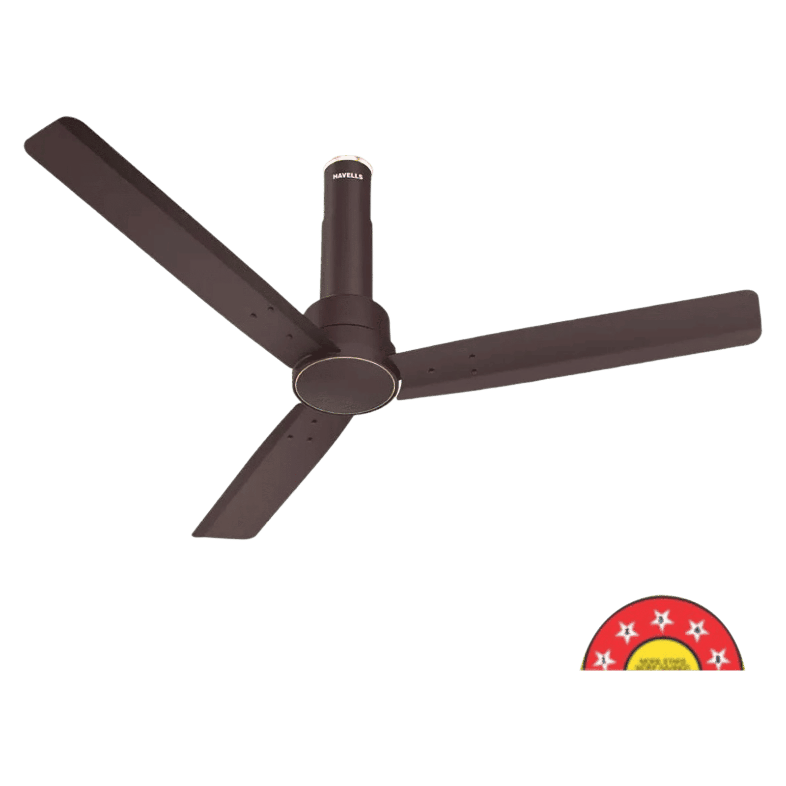 HAVELLS Elio 5 Star 1200mm 3 Blade BLDC Motor Ceiling Fan with Remote (Wood Finished Blades, Brown)_8