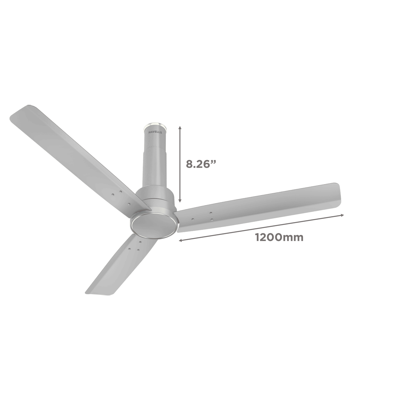 HAVELLS Elio 5 Star 1200mm 3 Blade BLDC Motor Ceiling Fan with Remote (Wood Finished Blades, Grey)_2