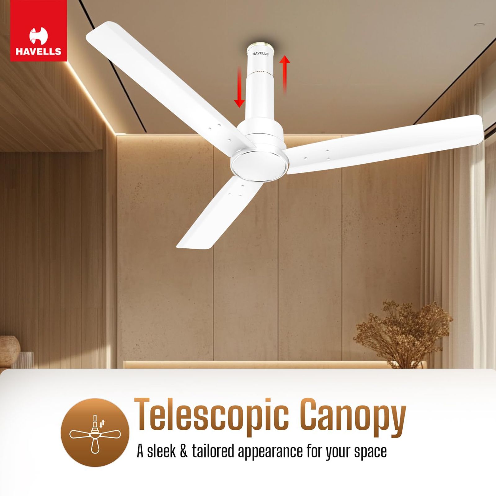 HAVELLS Elio 5 Star 1200mm 3 Blade BLDC Motor Ceiling Fan with Remote (Customizable Mode, Elegant White) HAVELLS Elio 5 Star 1200mm 3 Blade BLDC Motor Ceiling Fan with Remote (Customizable Mode, Elegant White)_13