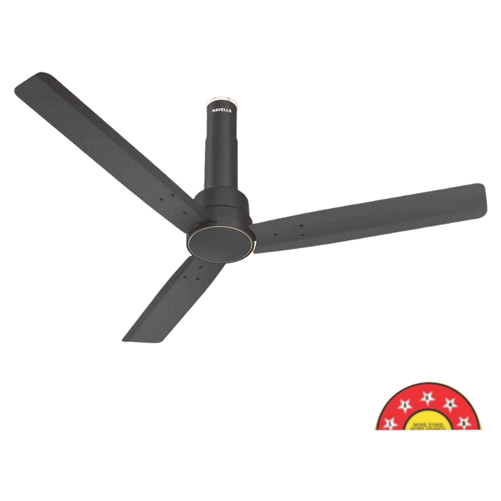 HAVELLS Elio 5 Star 1200mm 3 Blade BLDC Motor Ceiling Fan with Remote (Wood Finished Blades, Smoke Brown) HAVELLS Elio 5 Star 1200mm 3 Blade BLDC Motor Ceiling Fan with Remote (Wood Finished Blades, Smoke Brown)_4