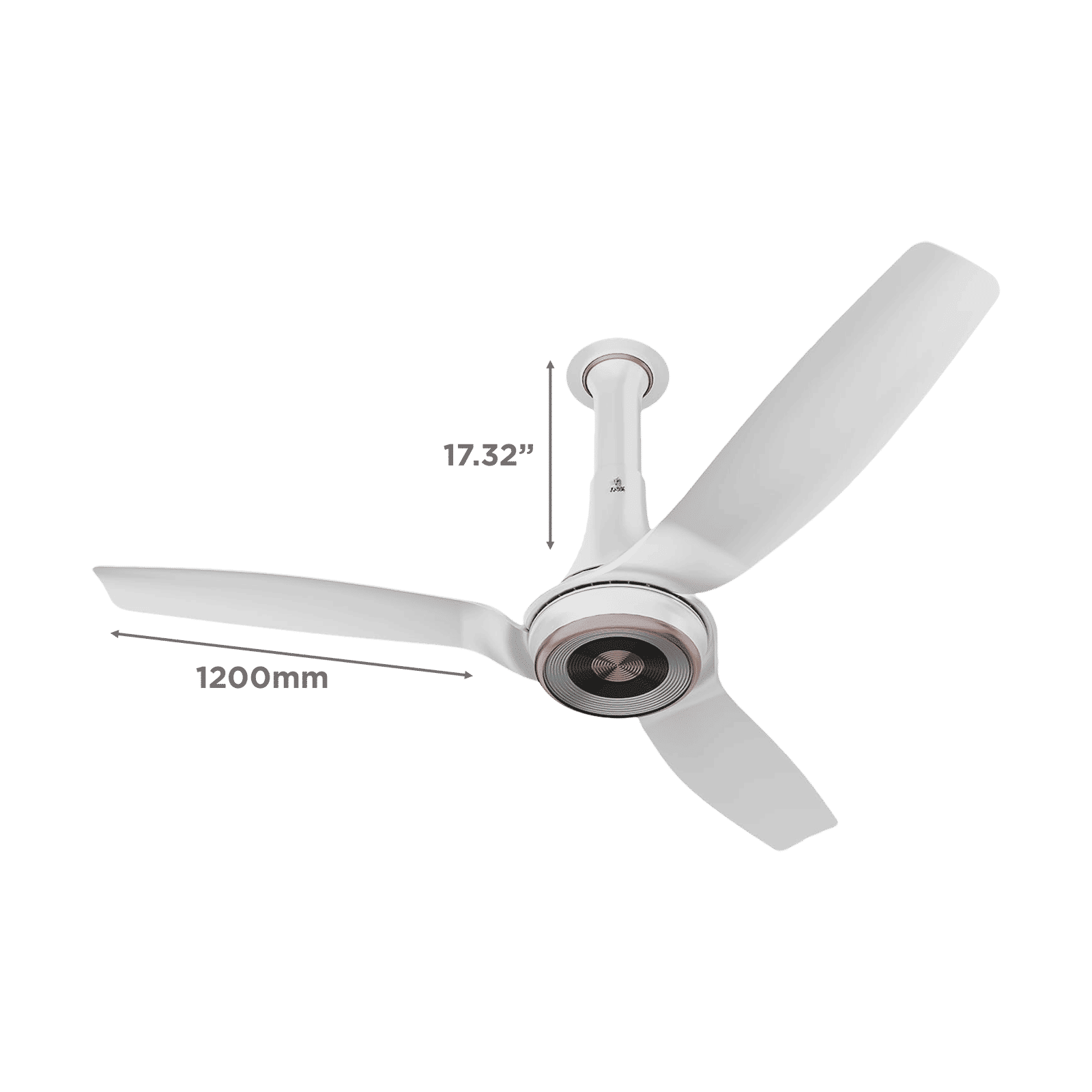 nex Dryft A95 5 Star 1200mm 3 Blade BLDC Motor Smart Ceiling Fan with Remote (Alexa & Google Assistant, Classic White)_2