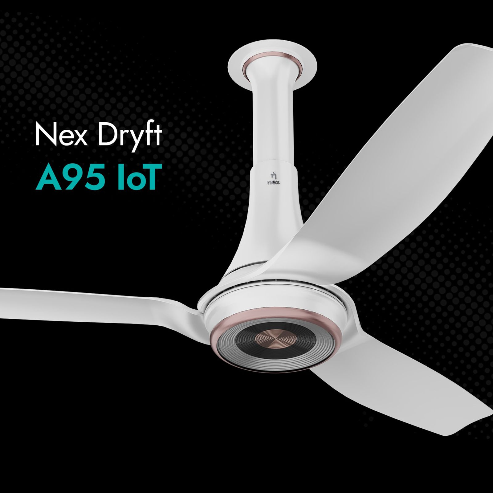 nex Dryft A95 5 Star 1200mm 3 Blade BLDC Motor Smart Ceiling Fan with Remote (Alexa & Google Assistant, Classic White)_5