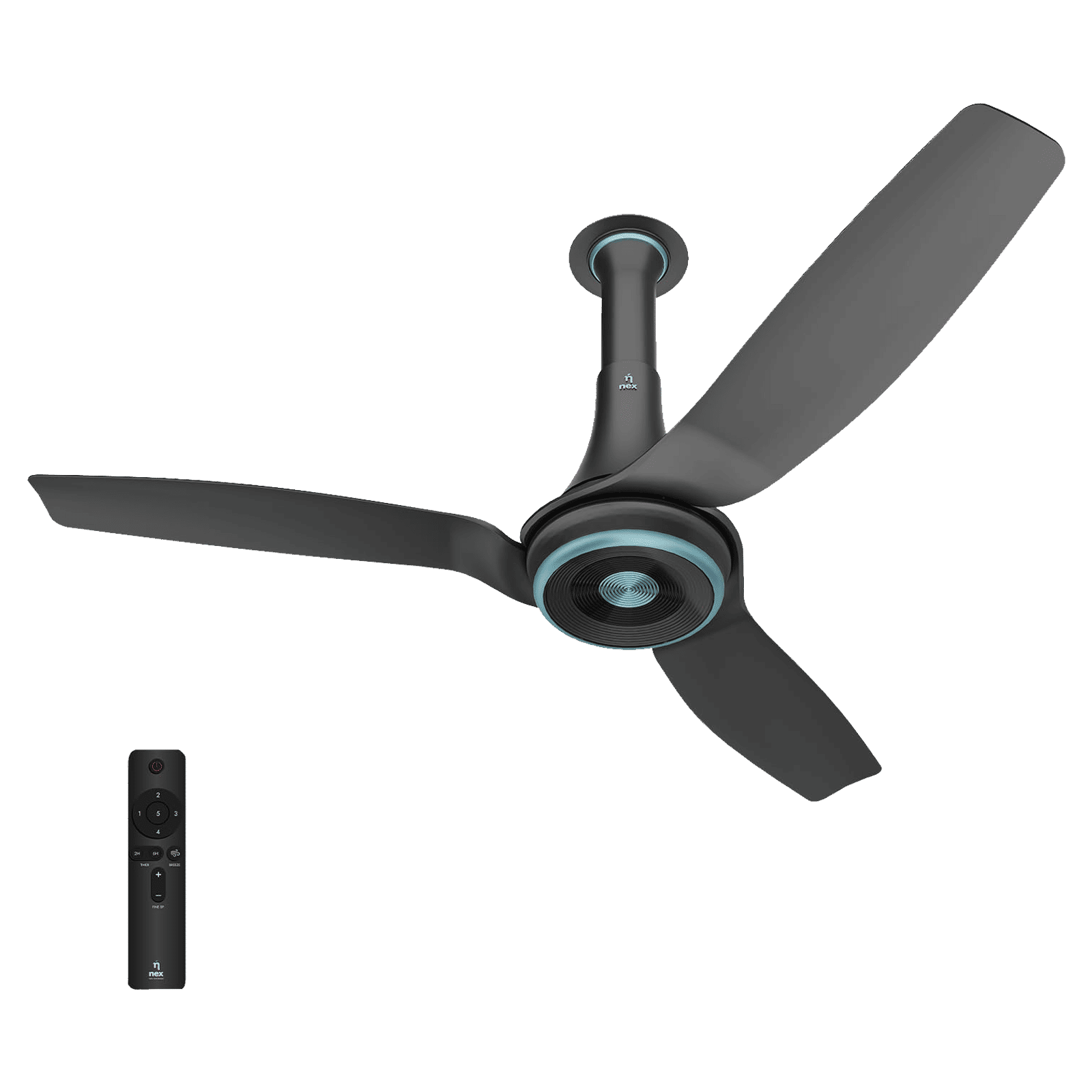 nex Dryft A95 5 Star 1200mm 3 Blade BLDC Motor Smart Ceiling Fan with Remote (Alexa & Google Assistant, Granite Grey)_1