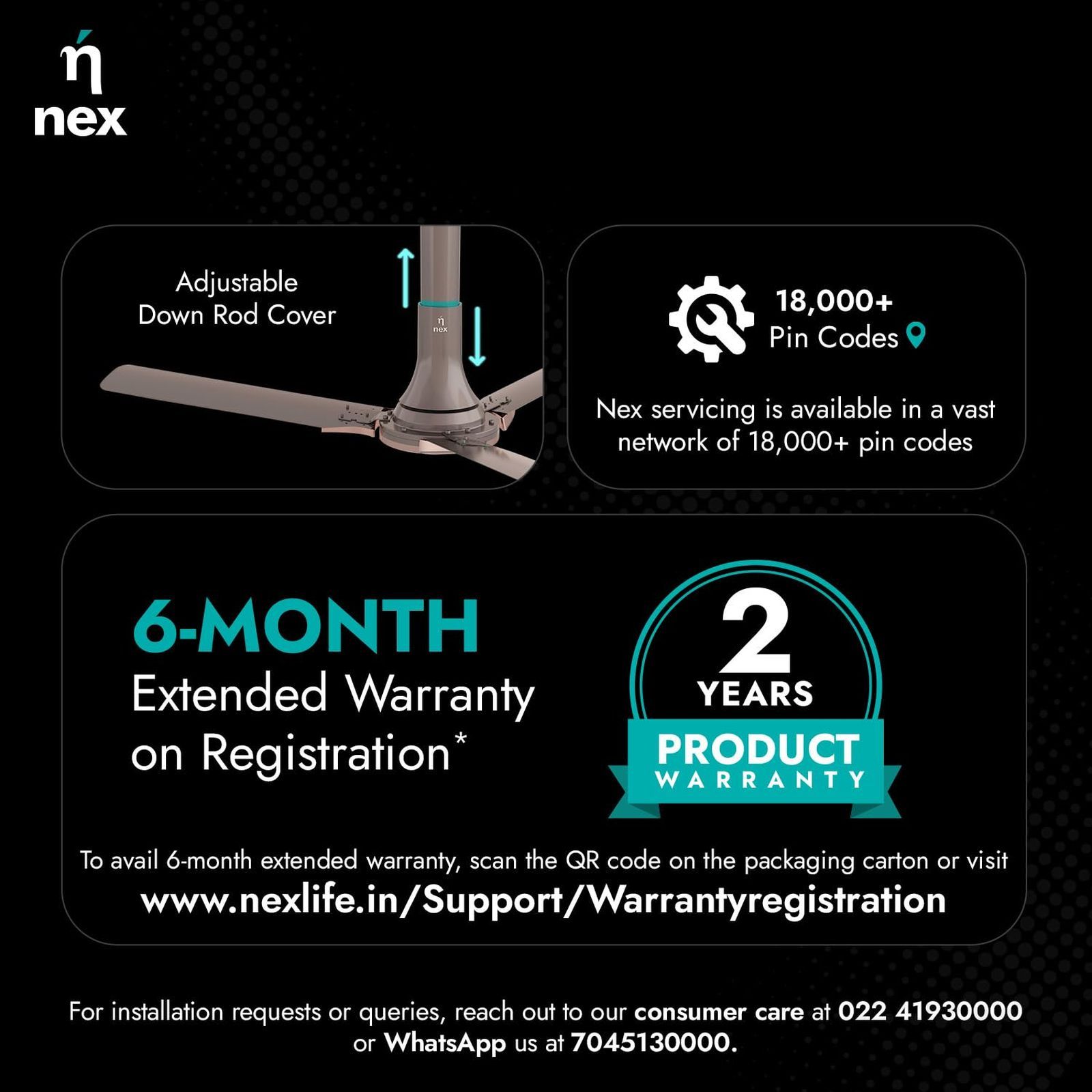 nex Glyde A50 4 Star 1200mm 3 Blade BLDC Motor Ceiling Fan with Remote (Airlfuence Aluminium Blade, Chestnut Brown) nex Glyde A50 4 Star 1200mm 3 Blade BLDC Motor Ceiling Fan with Remote (Airlfuence Aluminium Blade, Chestnut Brown)_5