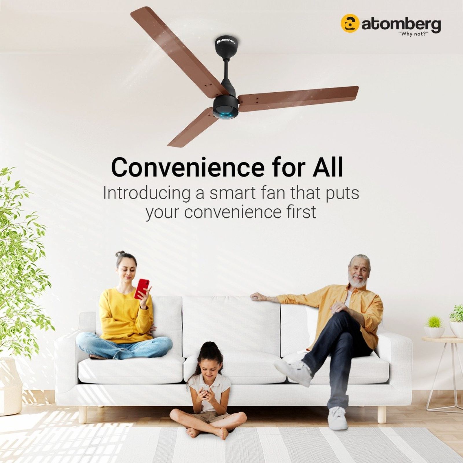 atomberg Renesa Smart 5 Star 1200mm 3 Blade BLDC Motor Smart Ceiling Fan with Remote (Boost Mode, Brown Black) atomberg Renesa Smart 5 Star 1200mm 3 Blade BLDC Motor Smart Ceiling Fan with Remote (Boost Mode, Brown Black)_14