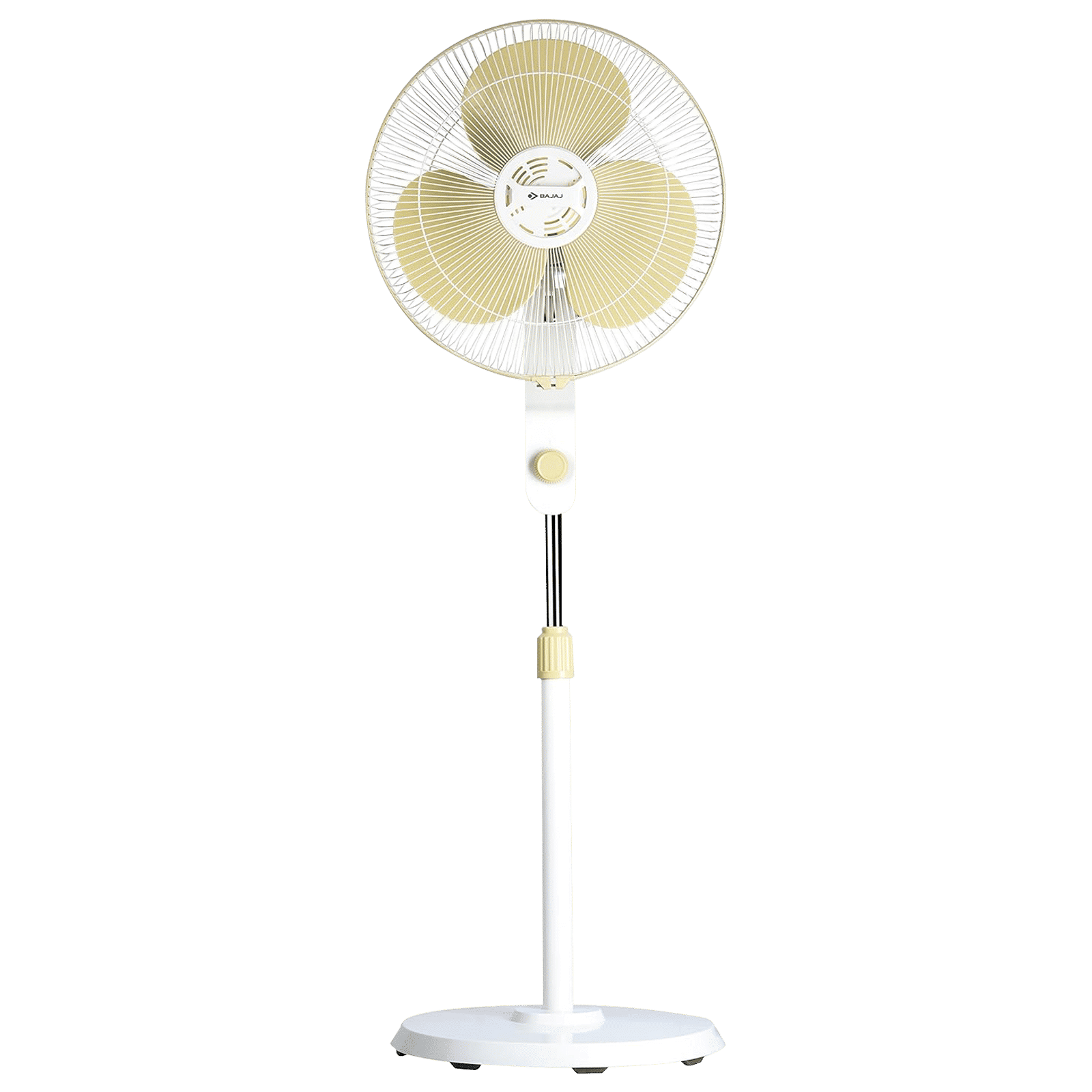BAJAJ Veloce 400mm 3 Blade Silent Operation Pedestal Fan (Copper Motor, Champagne Fizz)_1