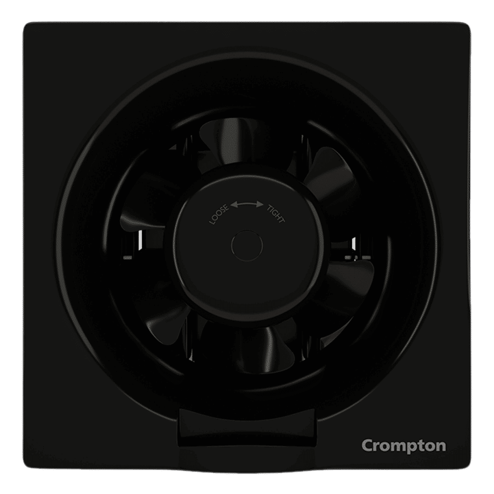 Crompton Brisk Air Plus 6 Inch 150mm Exhaust Fan (Auto Dust Protection Shutters, Black)_1