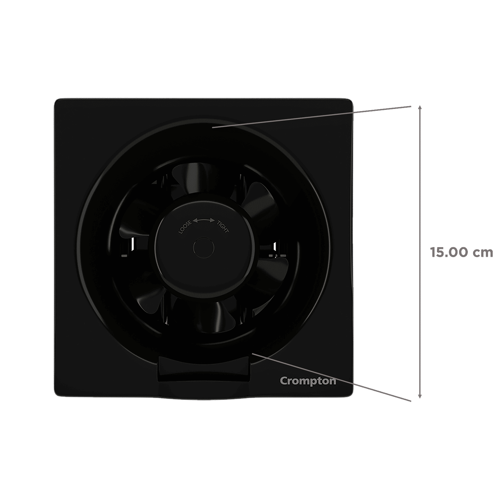Crompton Brisk Air Plus 6 Inch 150mm Exhaust Fan (Auto Dust Protection Shutters, Black)_2