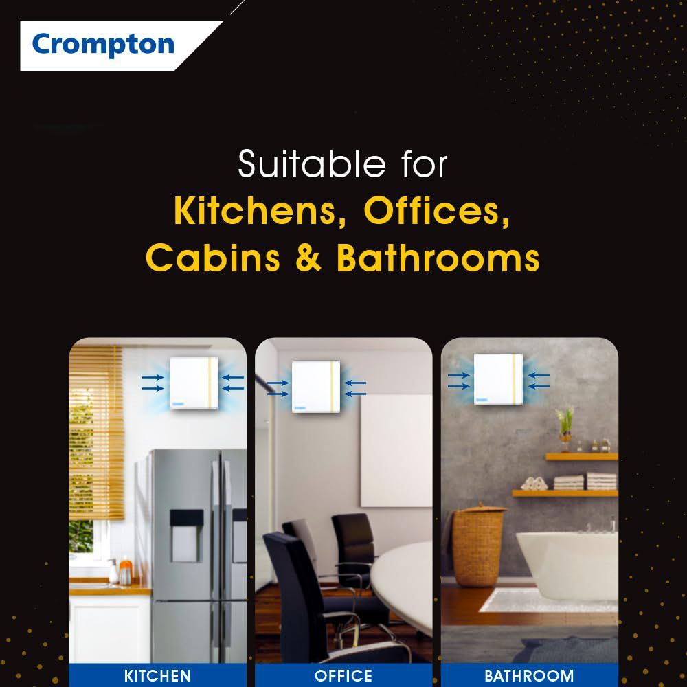 Crompton Mountair New 6 Inch 150mm Exhaust Fan (Silent Operation, White)_5