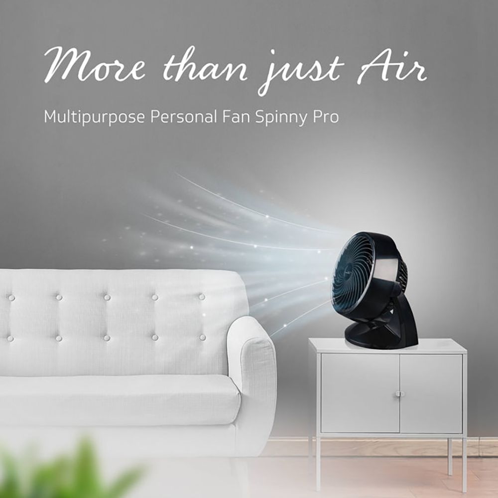 V-GUARD Spinny Pro 180mm 3 Blade Induction Motor Table Fan (90 Degree Tilt Rotation, Black)_15