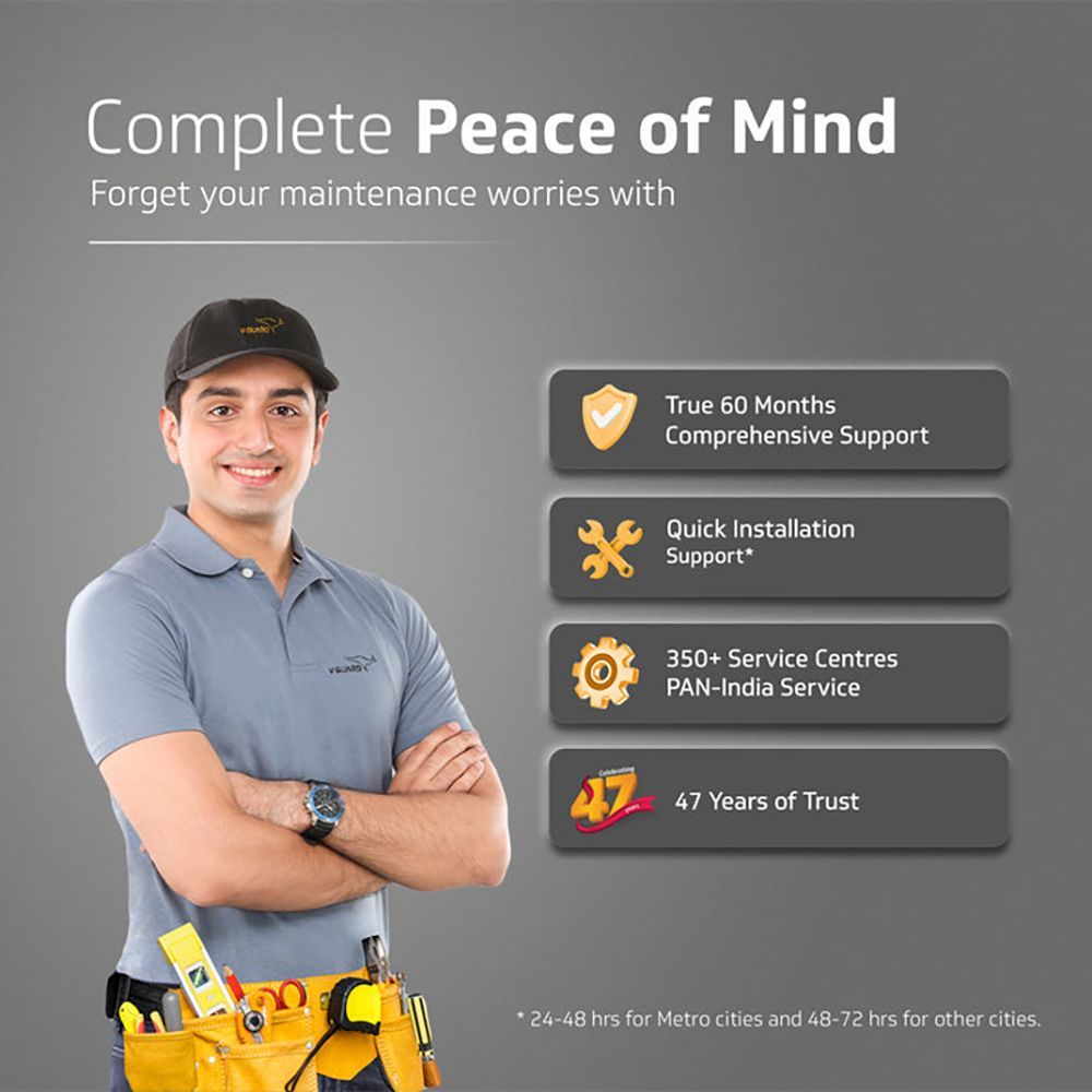 V-GUARD Insight-G 5 Star 1200mm 3 Blade BLDC Motor Ceiling Fan with Remote (UI LED Lights, Blossom White Matte)_10