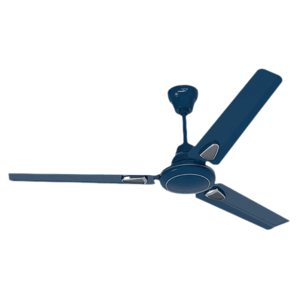 V-Guard Windle Deco AS 1 Star 1200mm 3 Blade Copper Motor Ceiling Fan (Double-shielded Ball Bearing, Admiral Blue)_1