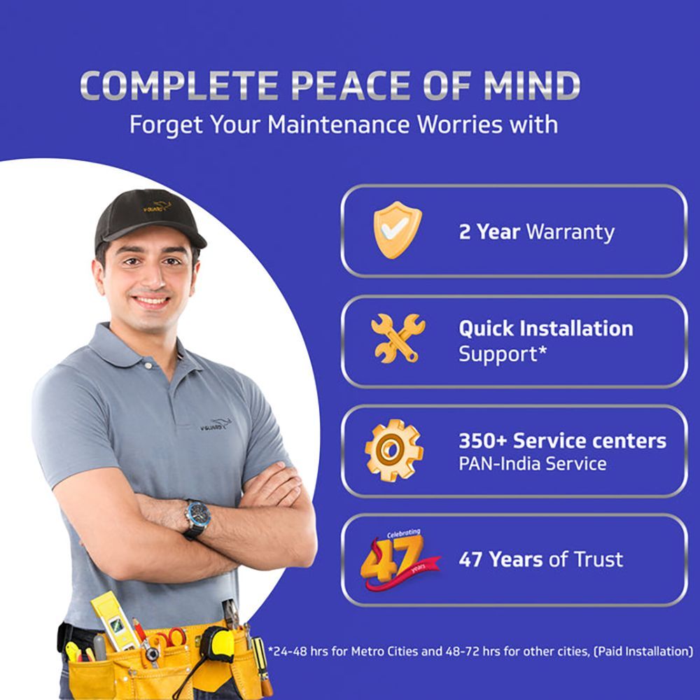 V-Guard Windle Deco AS 1 Star 1200mm 3 Blade Copper Motor Ceiling Fan (Double-shielded Ball Bearing, Admiral Blue)_10