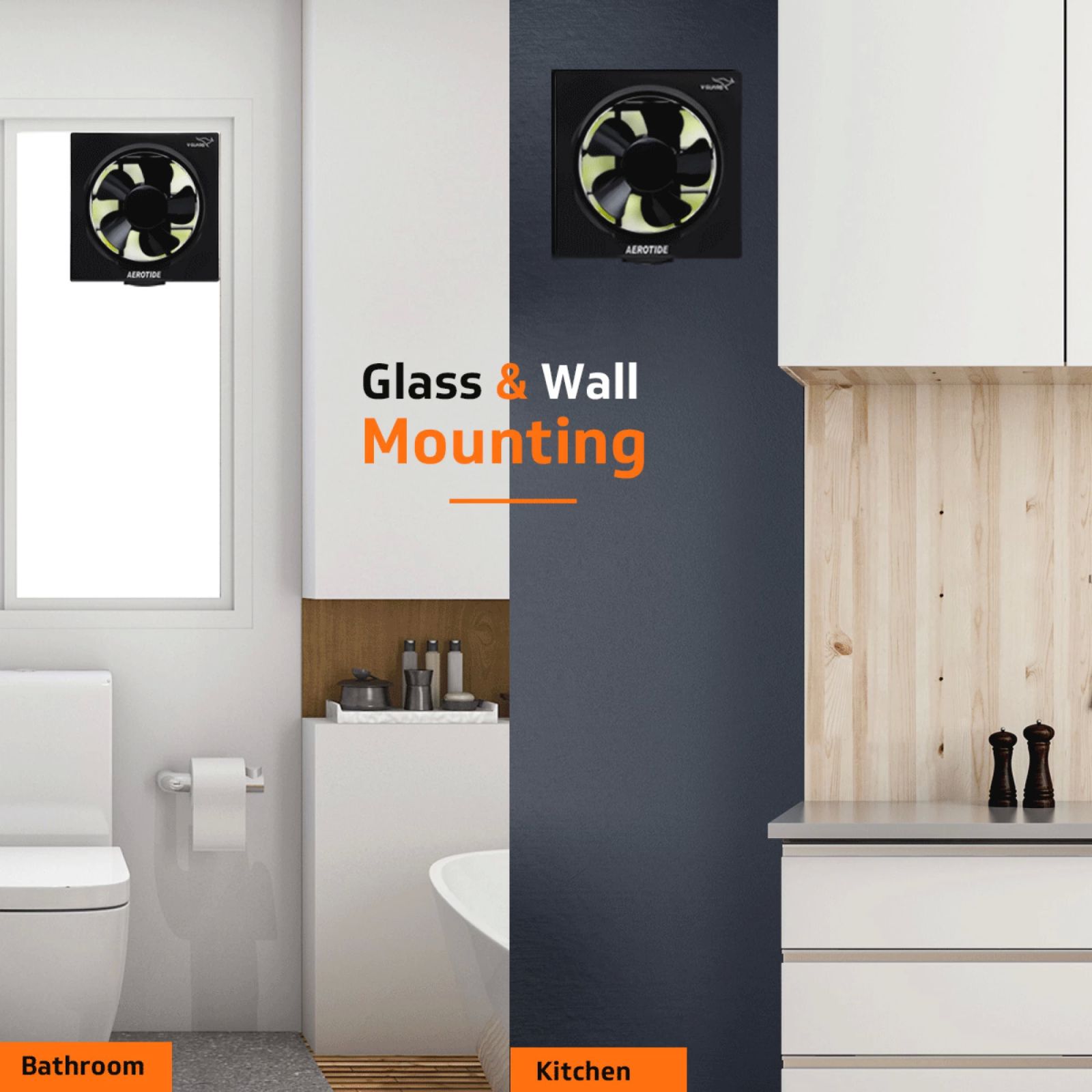 V-GUARD Aerotide 8 Inch 200mm Exhaust Fan (Powerful Copper Motor, Black)_4