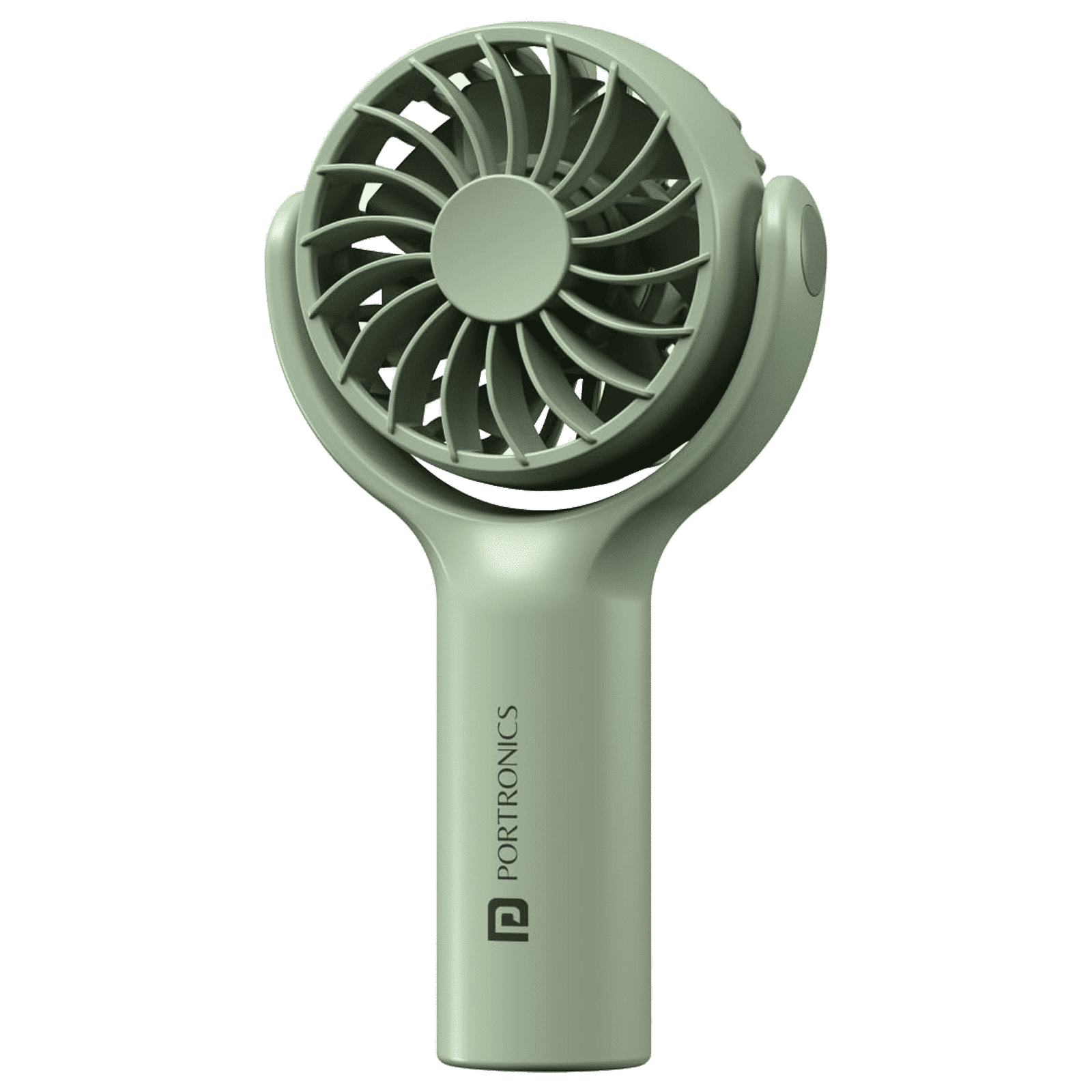 PORTRONICS Toofan Mini 7 Blade Rechargeable Personal Fan with 2000 mAh Battery (180 Degree Rotation, Green) PORTRONICS Toofan Mini 7 Blade Rechargeable Personal Fan with 2000 mAh Battery (180 Degree Rotation, Green)_1