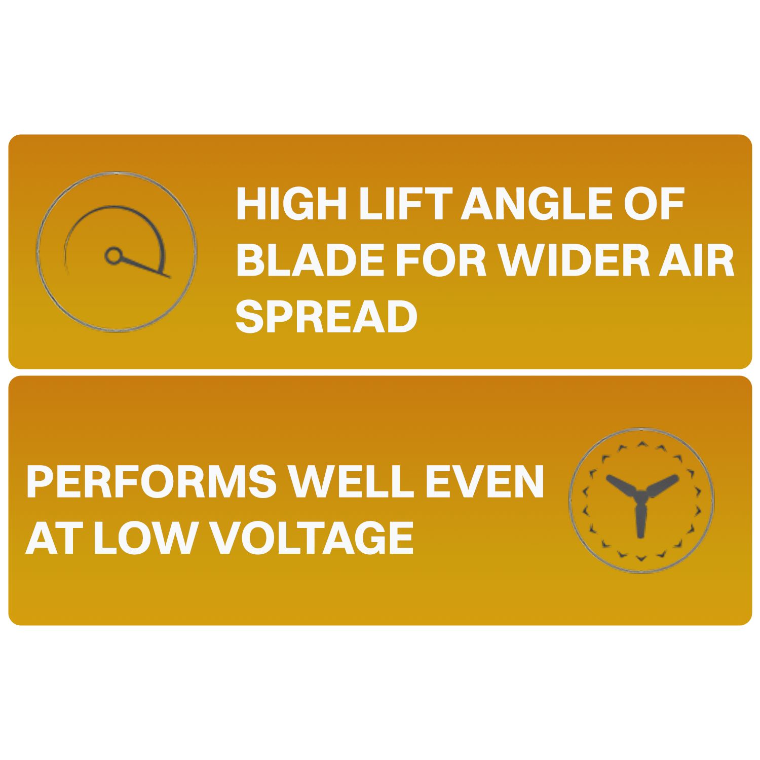 USHA Racer Chrome 1 Star 1200mm 3 Blade Copper Motor Ceiling Fan (High Lift Angle of Blade, Smoke Brown)_9