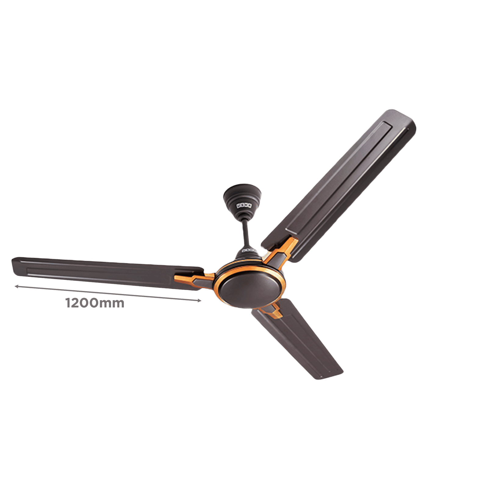 USHA Racer Chrome 1 Star 1200mm 3 Blade Copper Motor Ceiling Fan (High Lift Angle of Blade, Smoke Brown) USHA Racer Chrome 1 Star 1200mm 3 Blade Copper Motor Ceiling Fan (High Lift Angle of Blade, Smoke Brown)_2