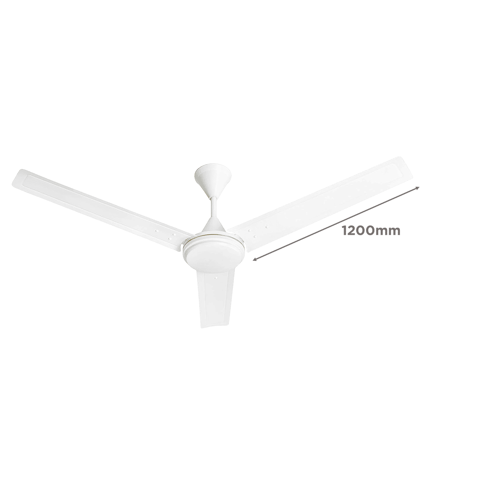 USHA Swift Alpha 1 Star 1200mm 3 Blade Copper Motor Ceiling Fan (Aerodynamic Design, Rich White)_2