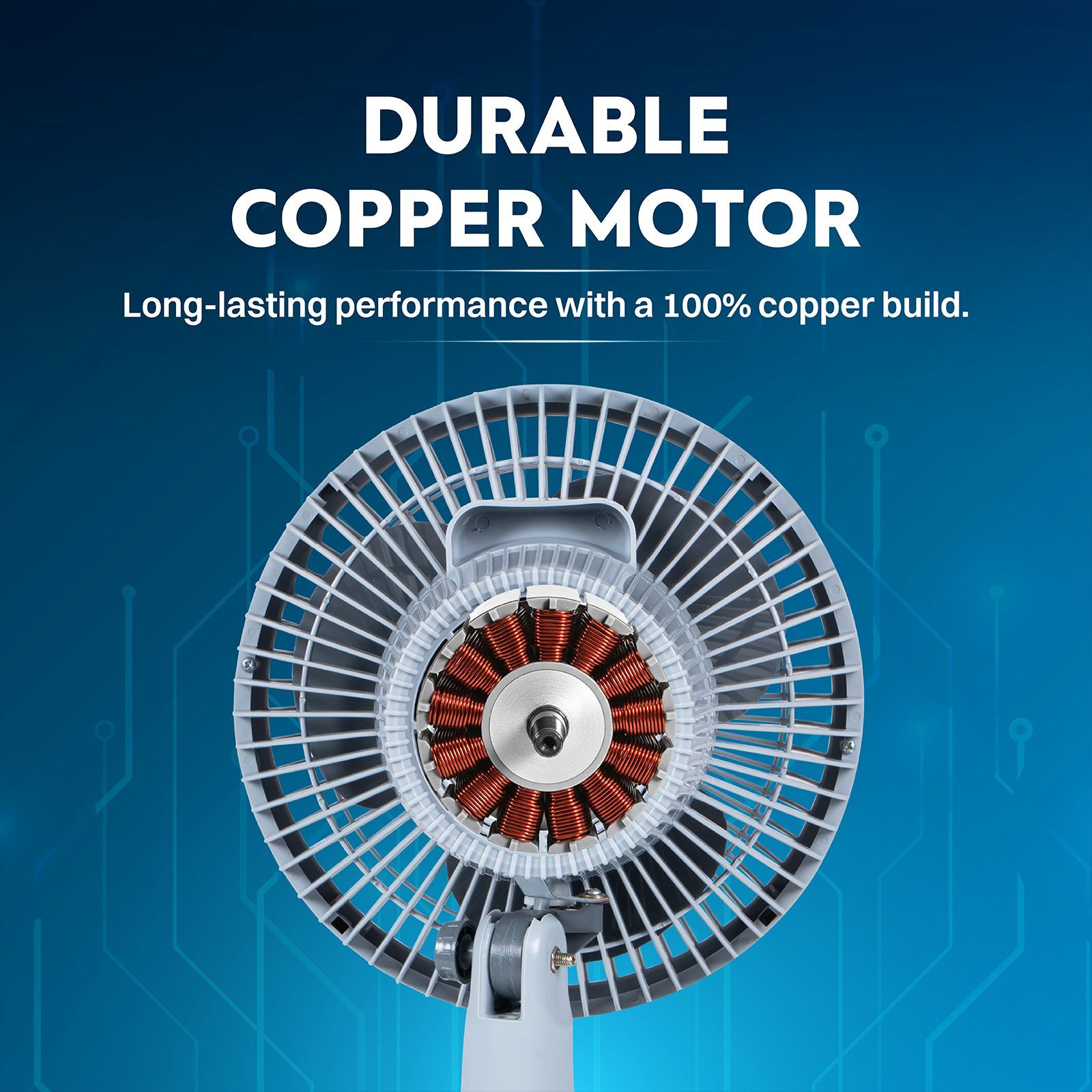 Croma AF2307 230mm 3 Blade Copper Motor Table Fan (3 Speed Control, Grey)_3