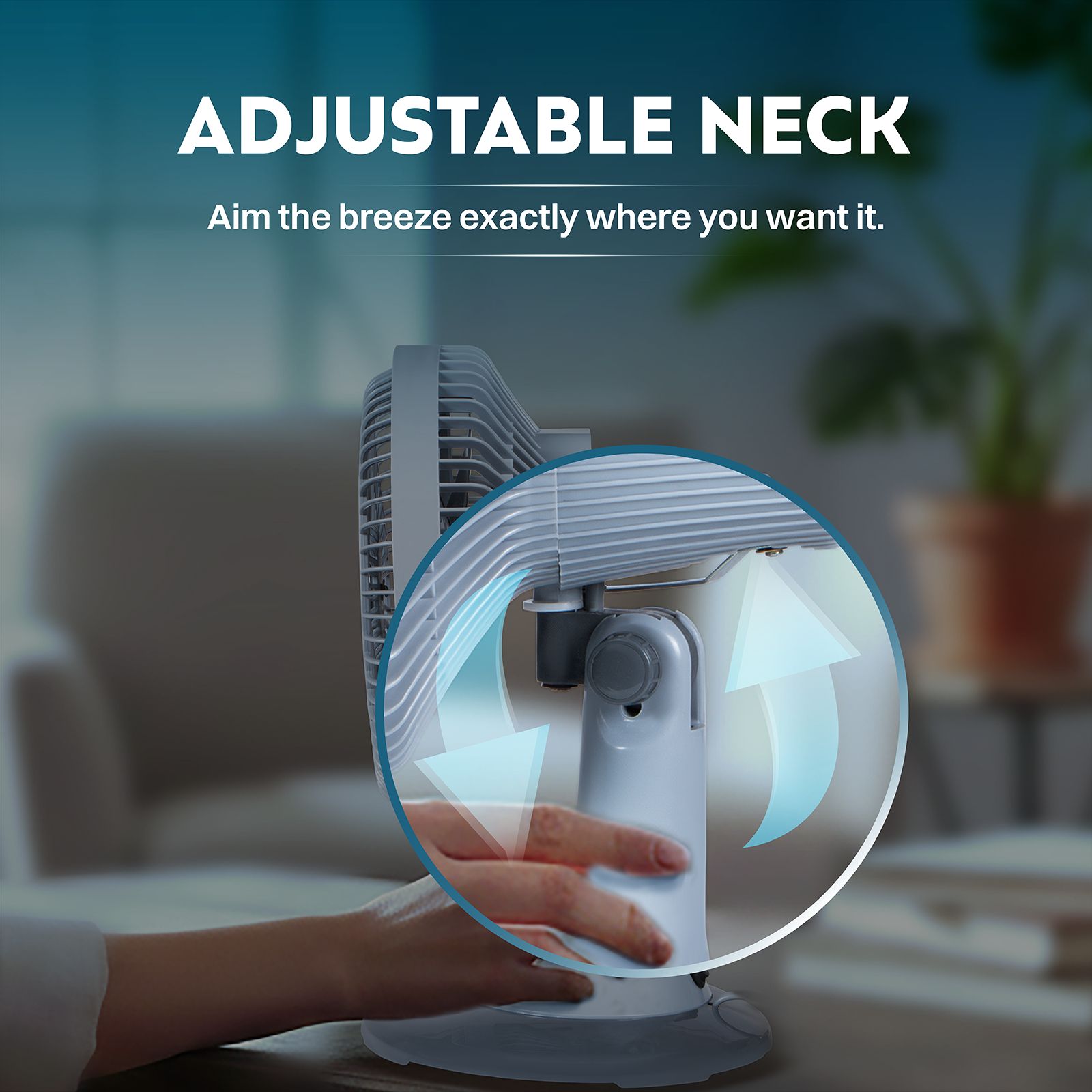 Croma AF2307 230mm 3 Blade Copper Motor Table Fan (3 Speed Control, Grey)_6